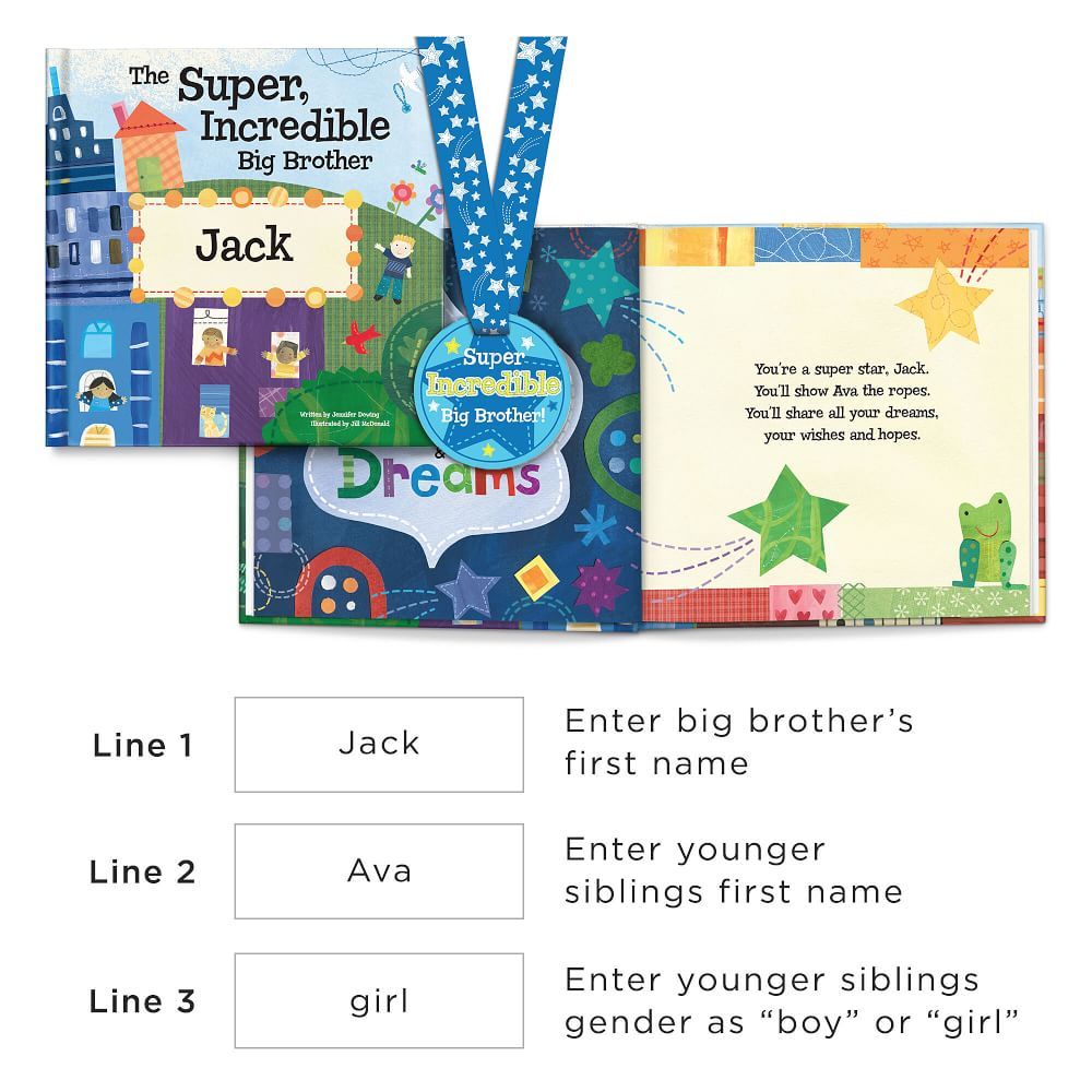 Personalized &ldquo;Super Incredible Big Brother&rdquo; Personalized Children&rsquo;s Book