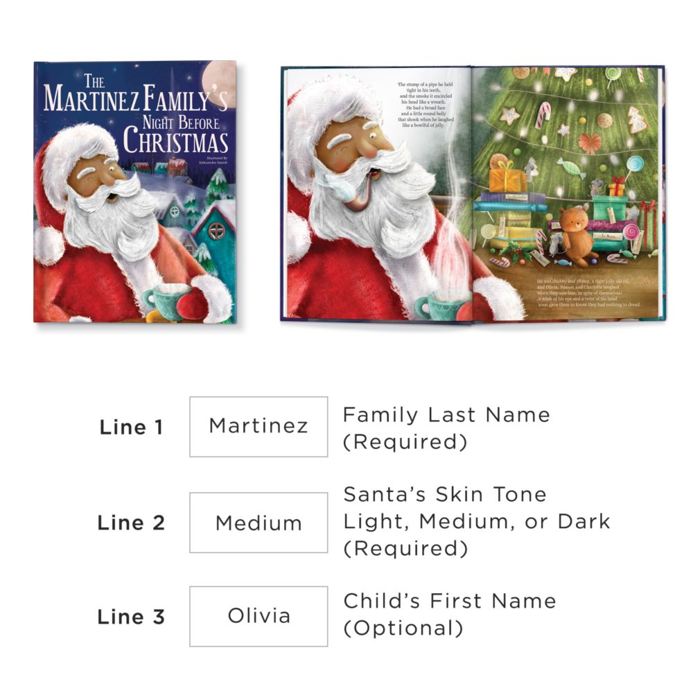 Personalized &quot;Our Family's Night Before Christmas&quot; Personalized Children's Book