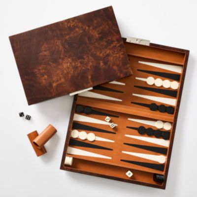 Burlwood Backgammon Game Set “C”