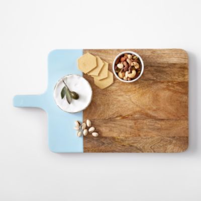 Wood and Enamel Handled Cheese Board