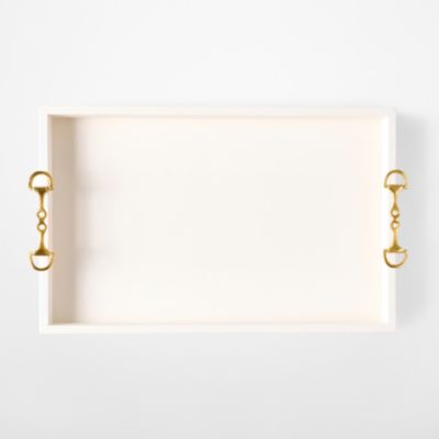 Horsebit Leather Tray