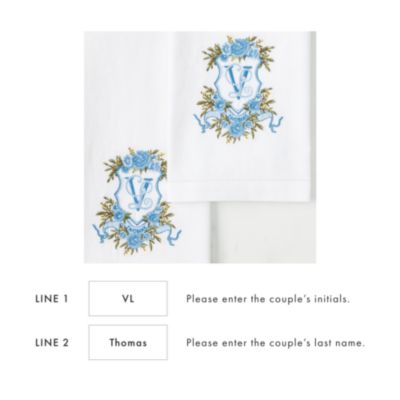 Bespoke Embroidered Crest Guest Towels - Thumbnail 4