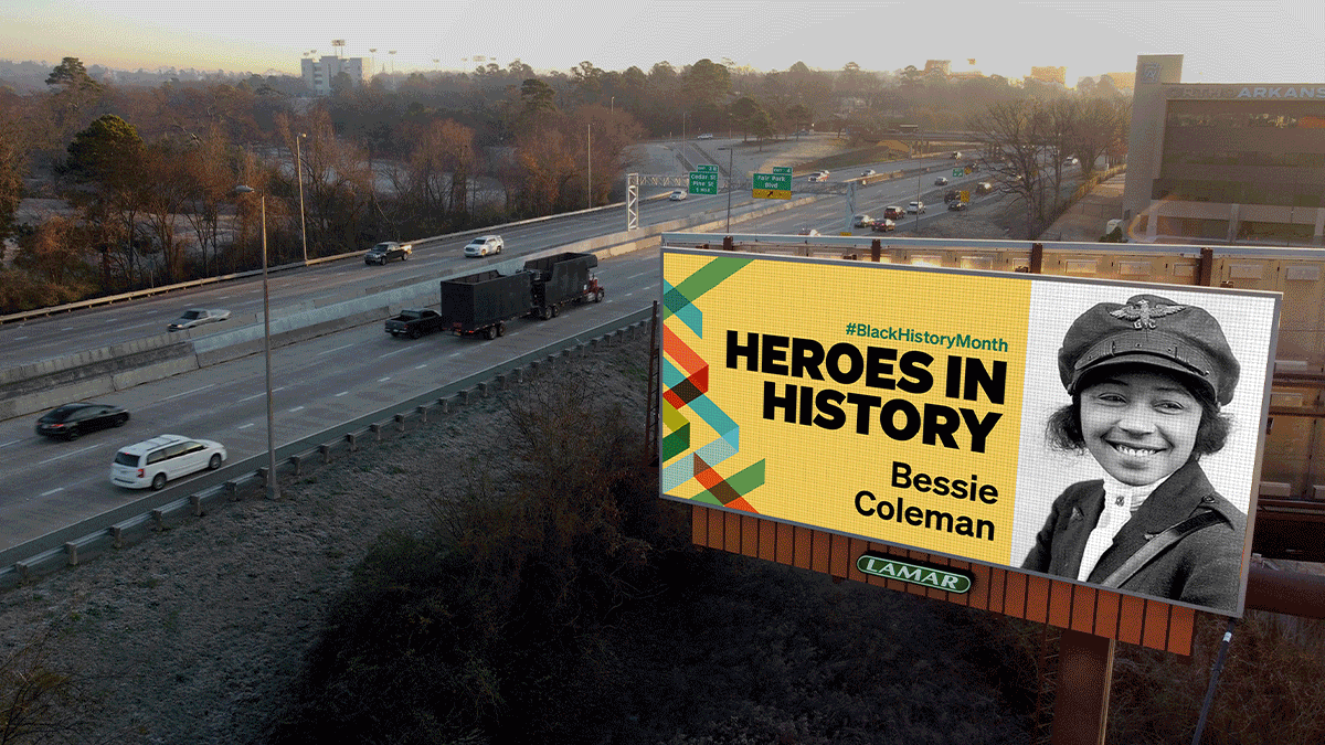 Lamar Advertising Black History Month Digital Billboard