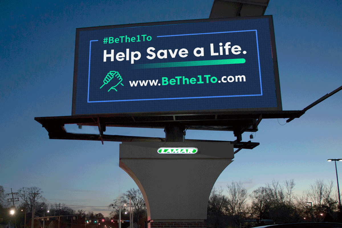 Lamar Advertising suicide prevention awareness digital billboard campaign 