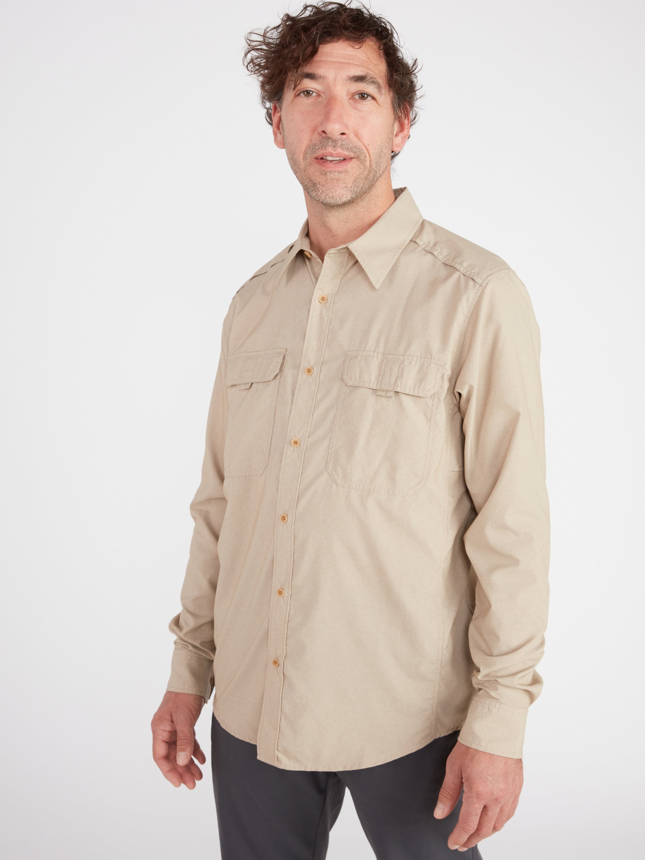 BugsAway Talaheim Long-Sleeve Shirt - Men's Brown Stone, L by ExOfficio