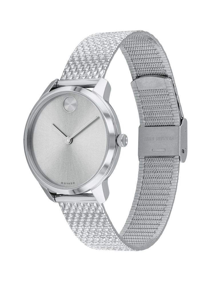 Movado Bold Stainless Steel Mesh Bracelet Watch Lordandtaylor Com
