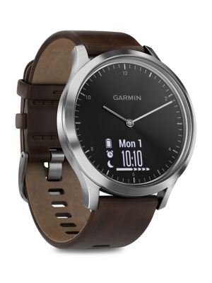 garmin vivomove leather strap
