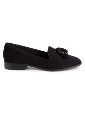 anne klein suede loafers