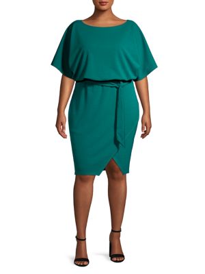 quiz dark green dress