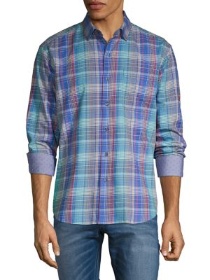 tommy bahama plaid shirt