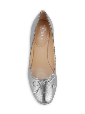 ralph lauren glennie bow flats
