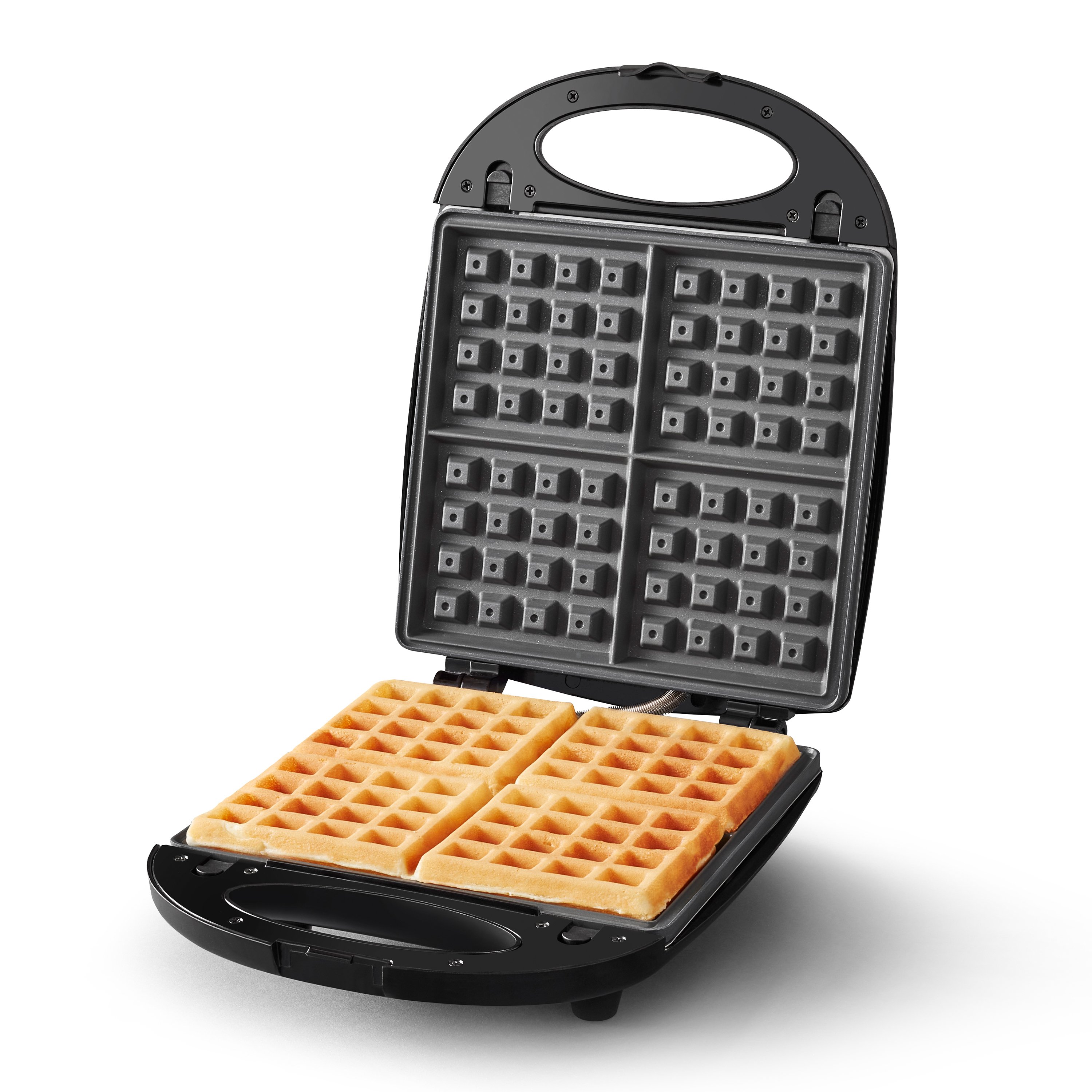 Multi Mini Waffle Maker: Four Mini Waffles,4 Inch Dual Non-stick