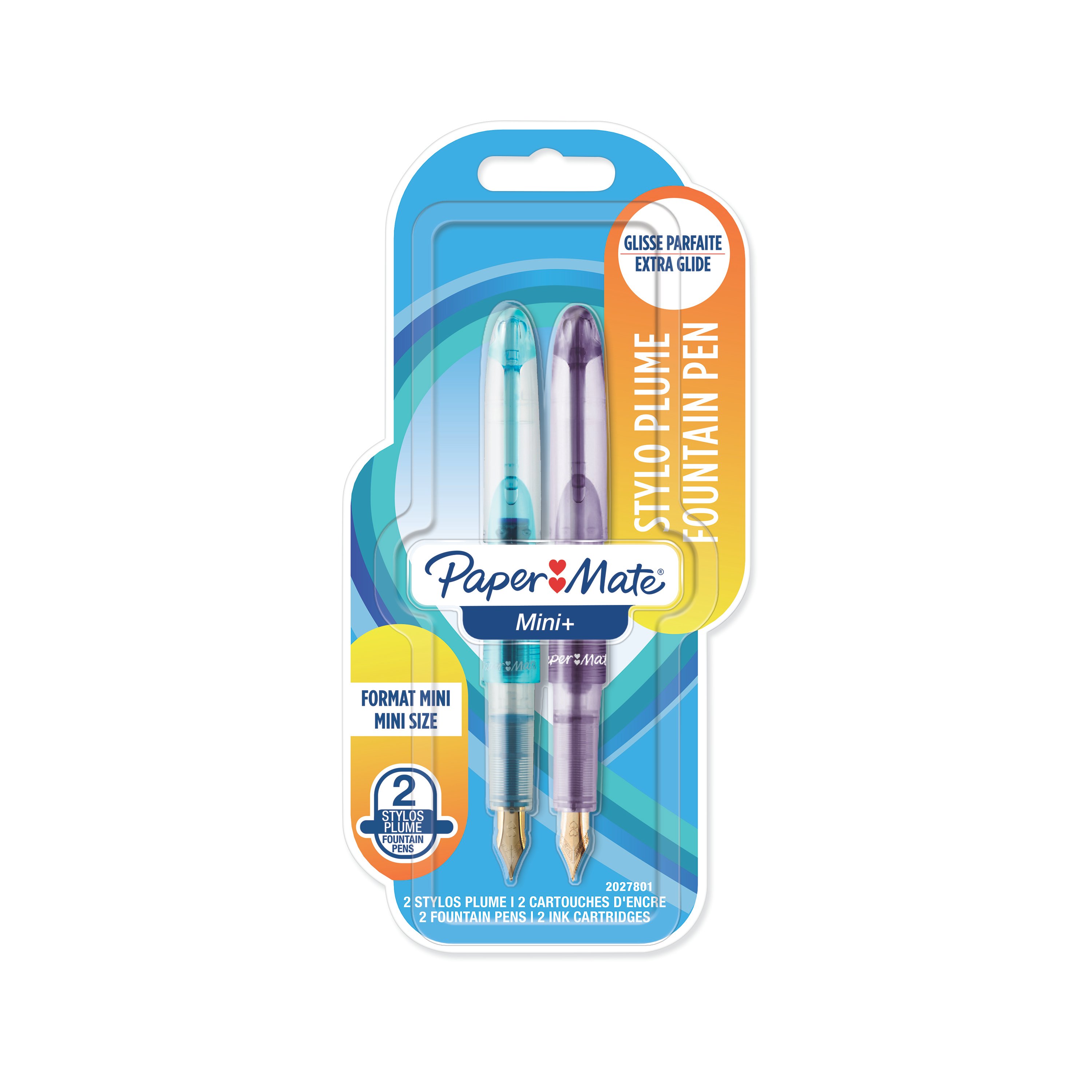 Mini-stylo plume enfant chat bleu - Petit Studio