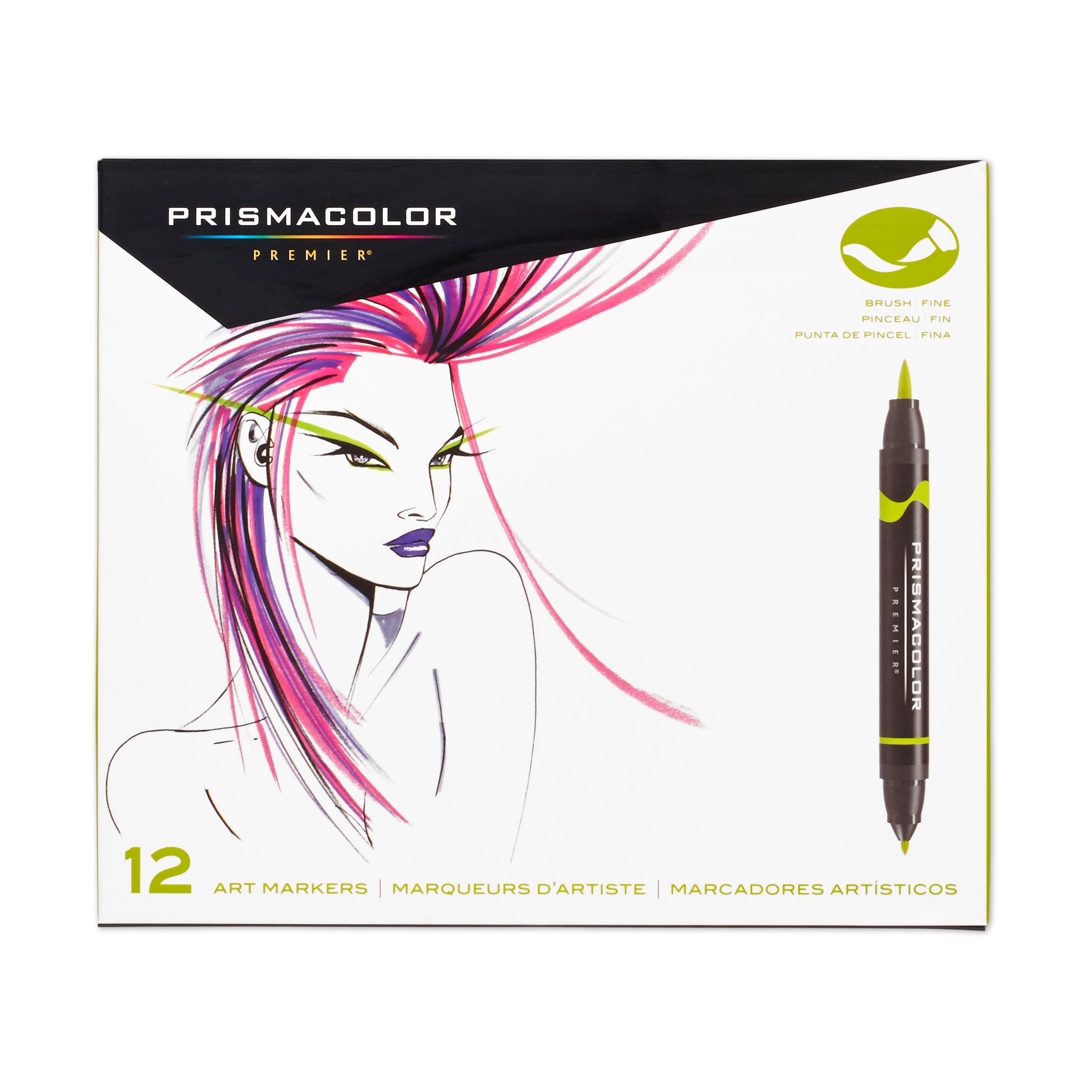 Prismacolor Technique Double-Ended Art Markers, Assorted Colors, 10 Pack 