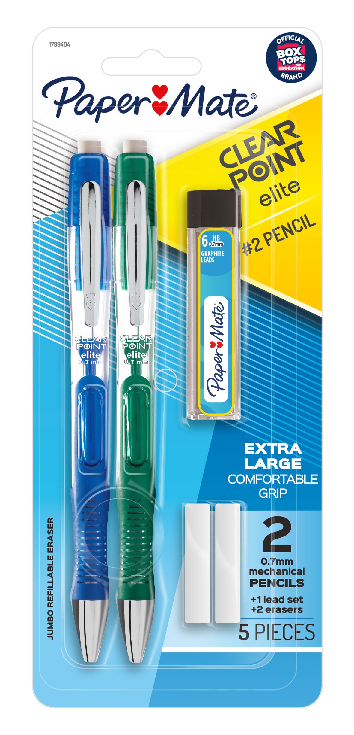 Paper Mate® Clear Point Mechanical Pencil, 0.7 mm, Blue Barrel