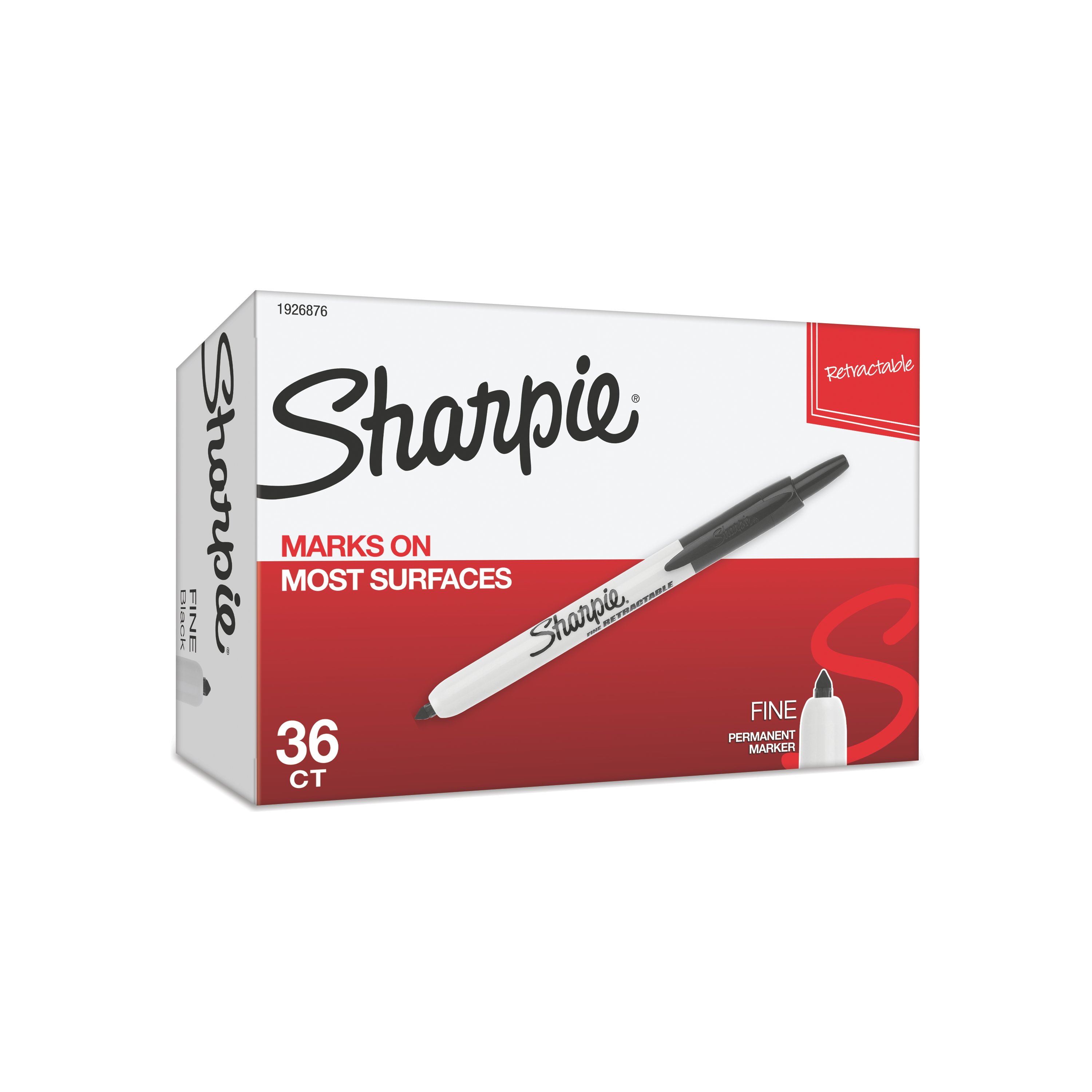 Sharpie Retractable Permanent Markers, Fine Point