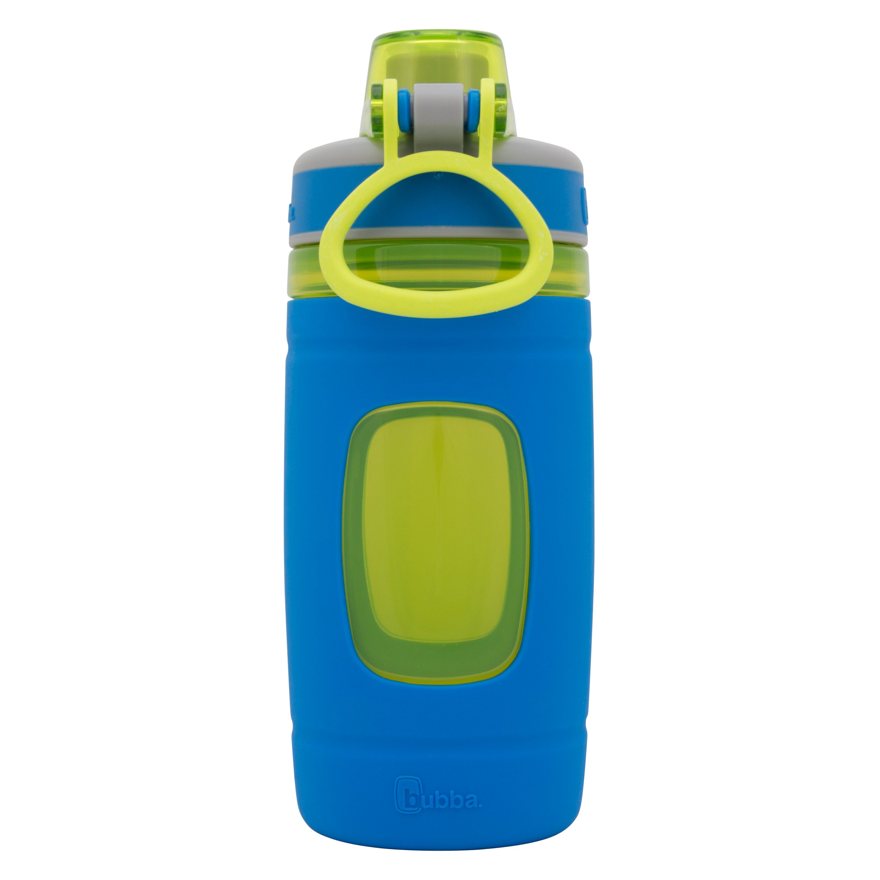 Bubba Flo Kids Water Bottle with Silicone Sleeve, 16 oz, Aqua