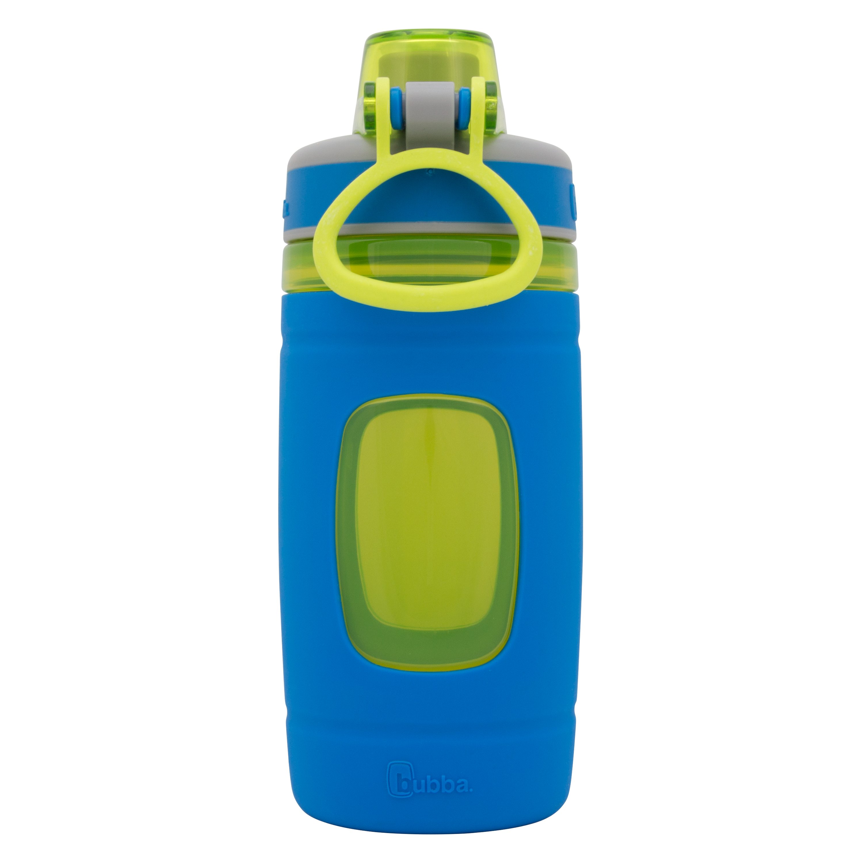 Bubba 16oz Plastic Flo Kids' Water Bottle with Silicone Sleeve Orange