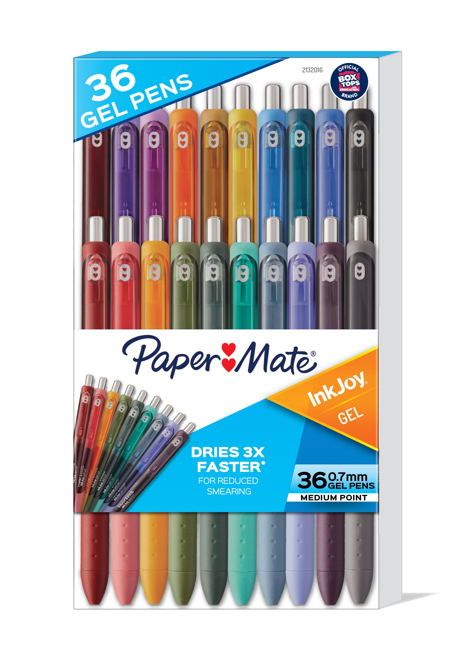  Paper Mate InkJoy Pens, Gel Pens, Medium Point (0.7 mm),  Assorted, 36 Count : Office Products