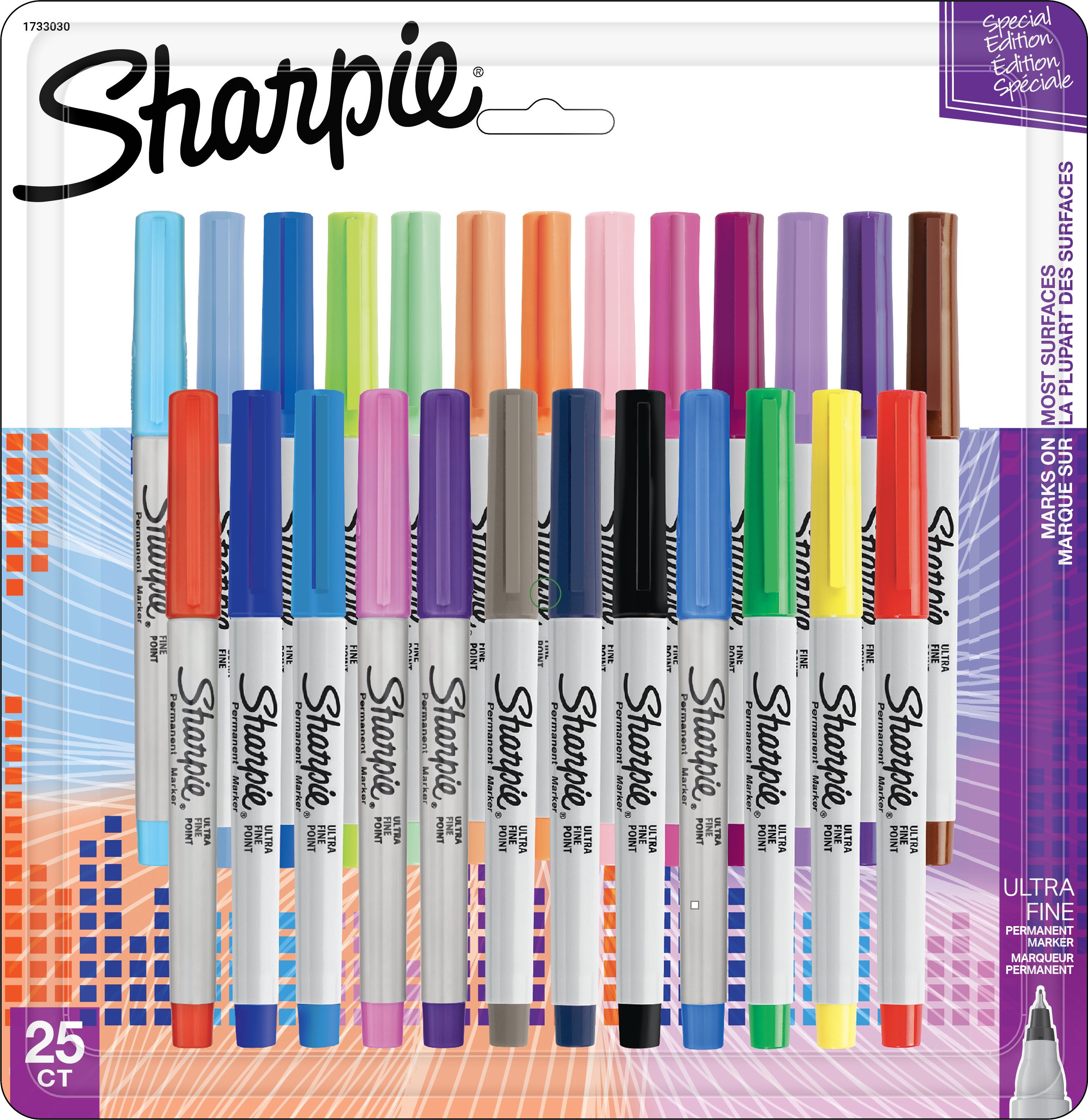 Newell Brands Sanford Sharpie Fine 12-Color Set Markers Felt Point