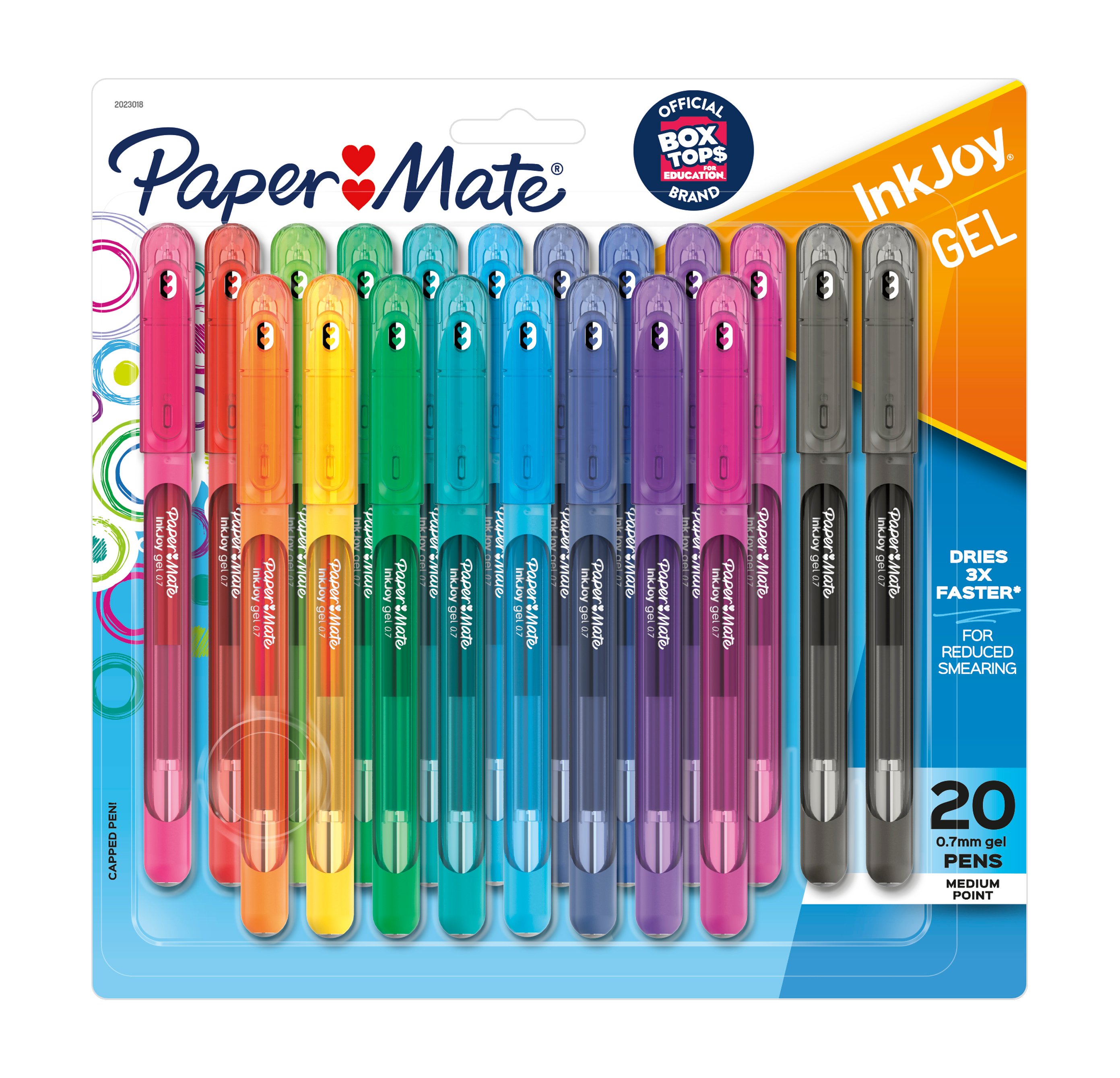 Paper Mate InkJoy Gel Pens, Capped, Medium Point (0.7mm)