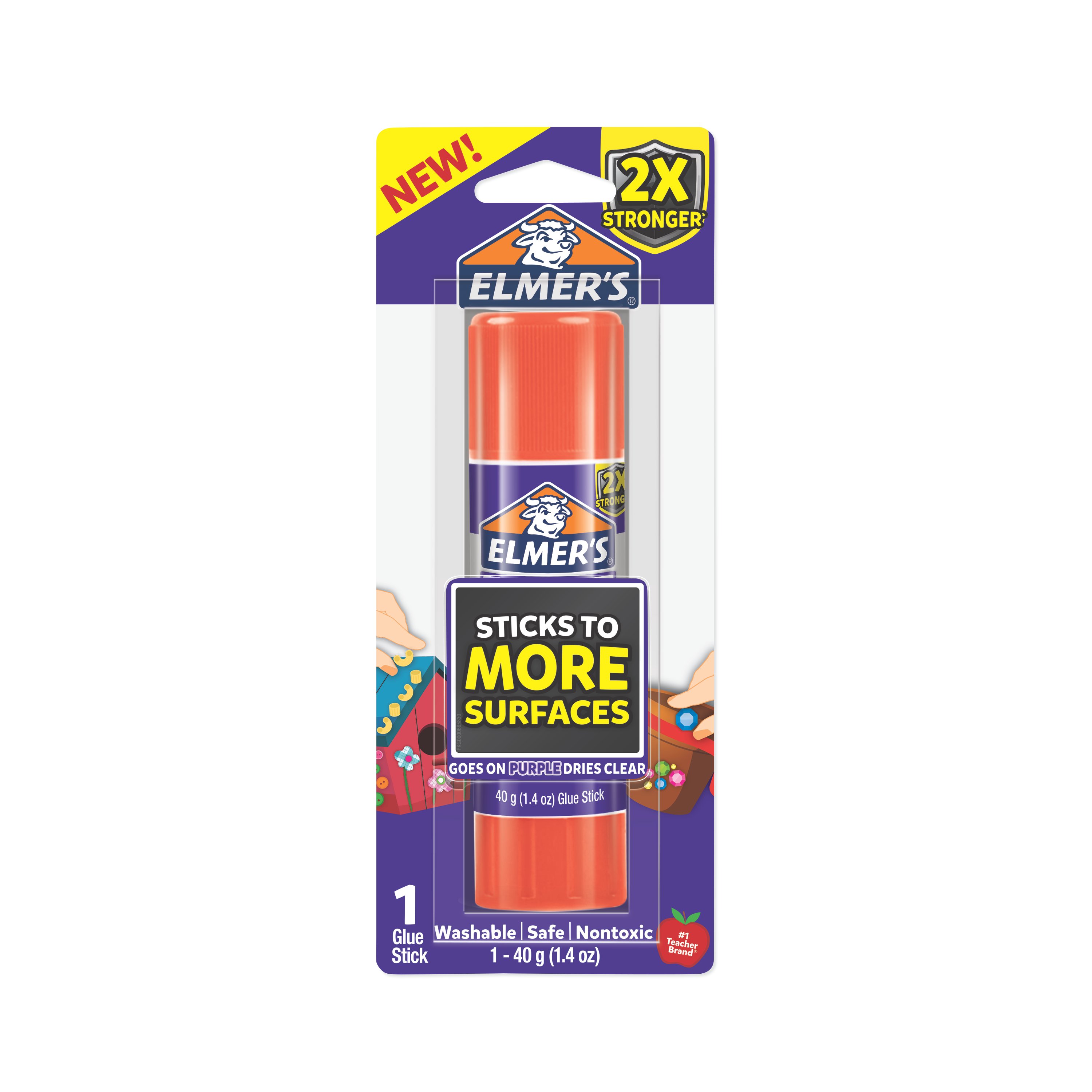 Elmer's Extra Strength Glue Sticks 4/Pkg-.21oz