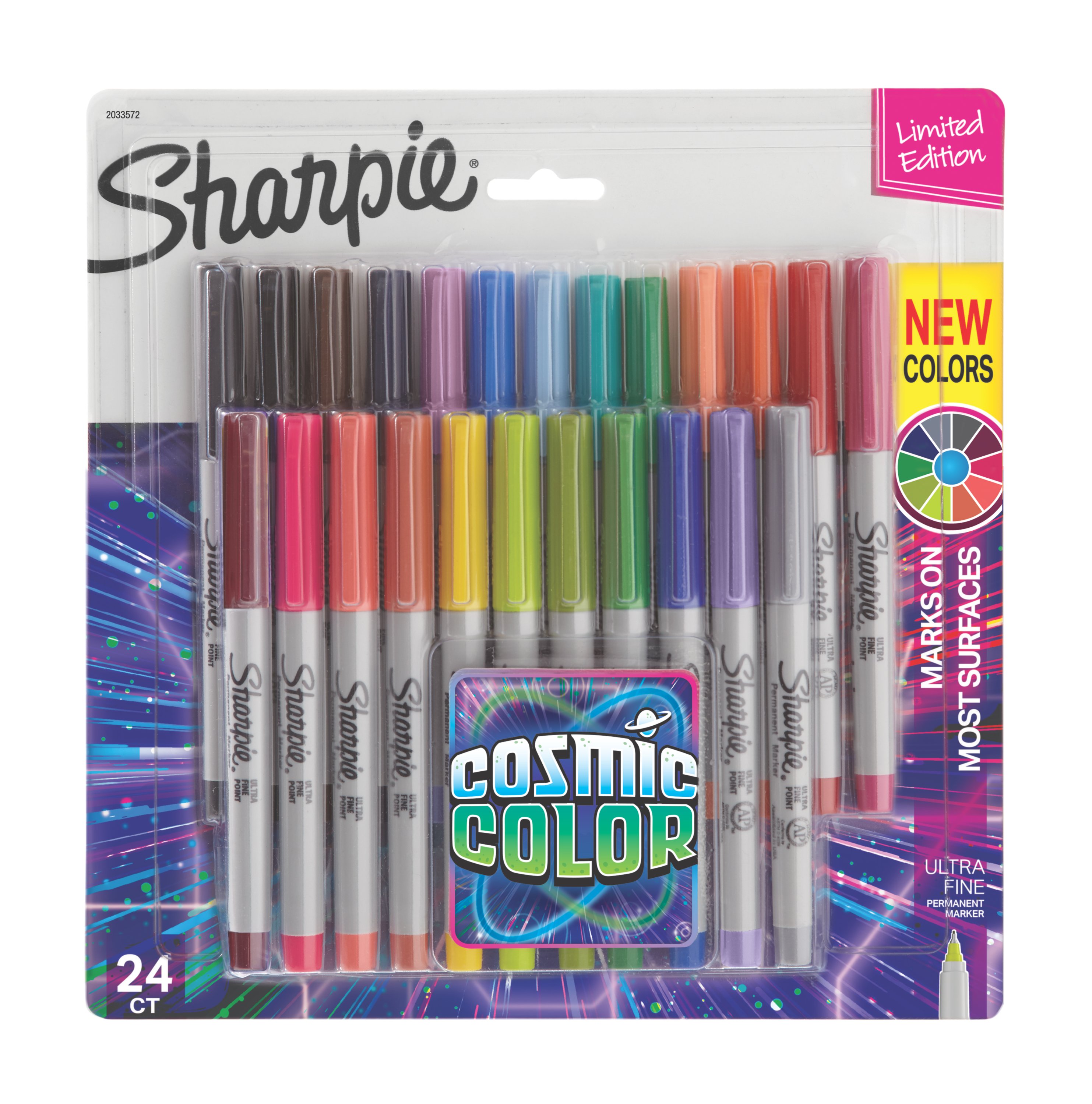 Sharpie Ultra Fine Point Permanent Marker, Thin Tip, Pack of 4