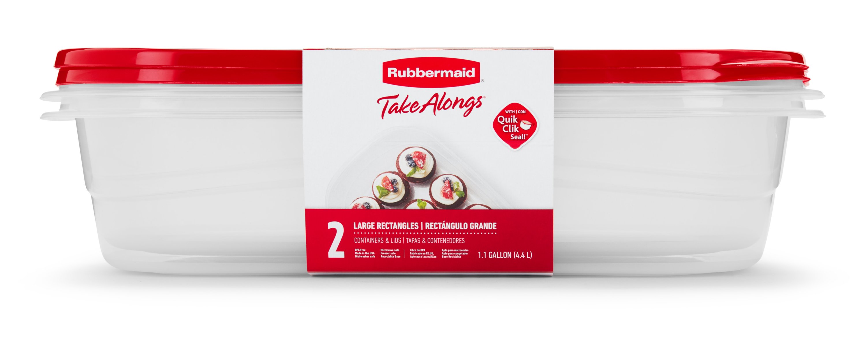 Rubbermaid® TakeAlongs Round BPA-Free Plastic Food Storage