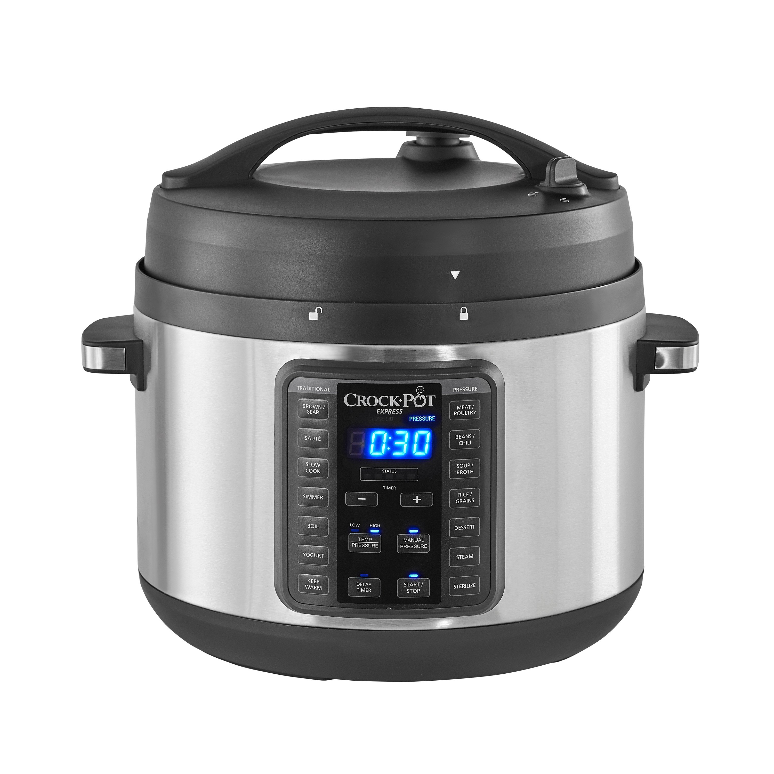 Best Buy: Crock-Pot Express Crock 8-Quart Multi-Cooker Stainless Steel  SCCPPC800-V1