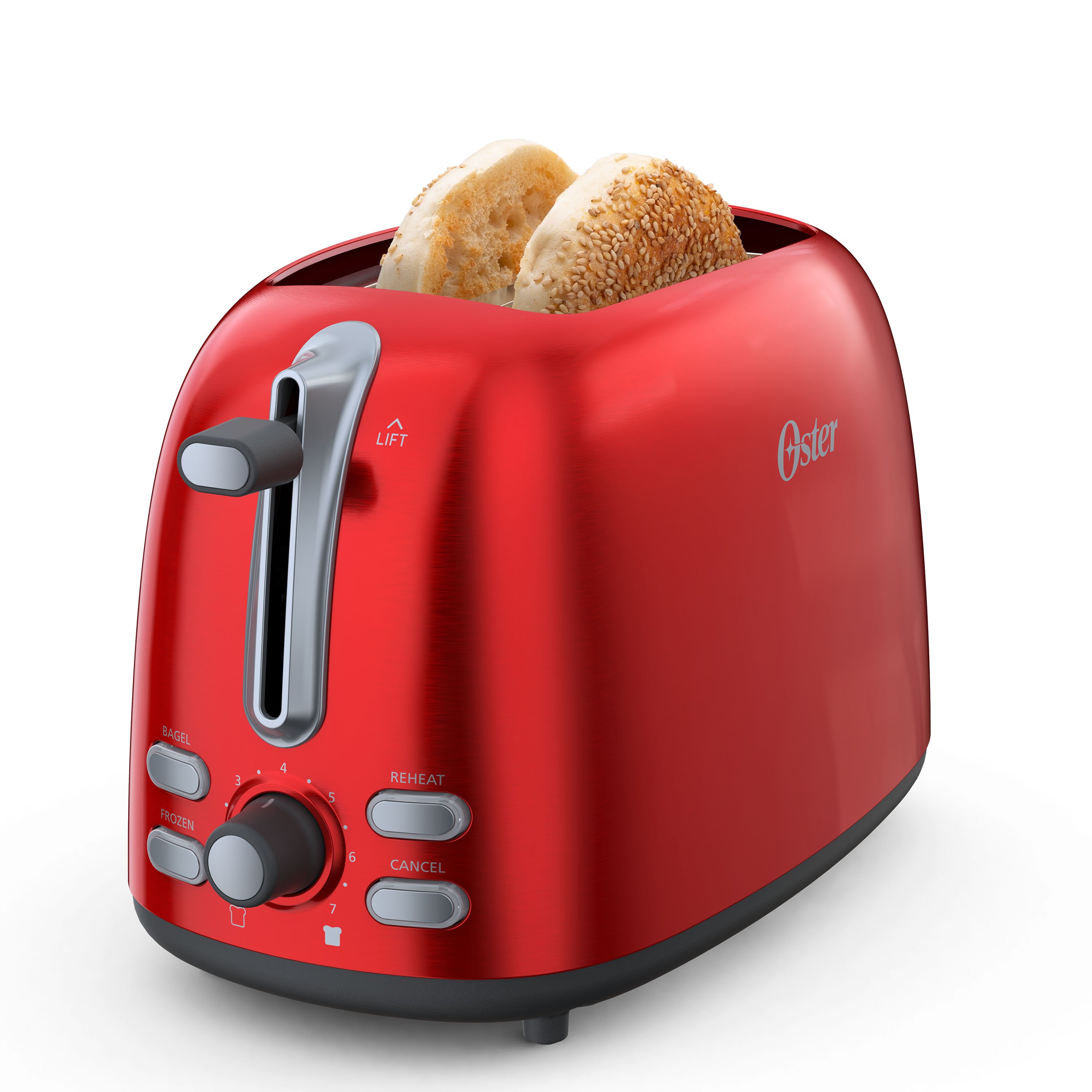 Metallic Red Oster 2-Slice Toaster TSSTTR2SRD 