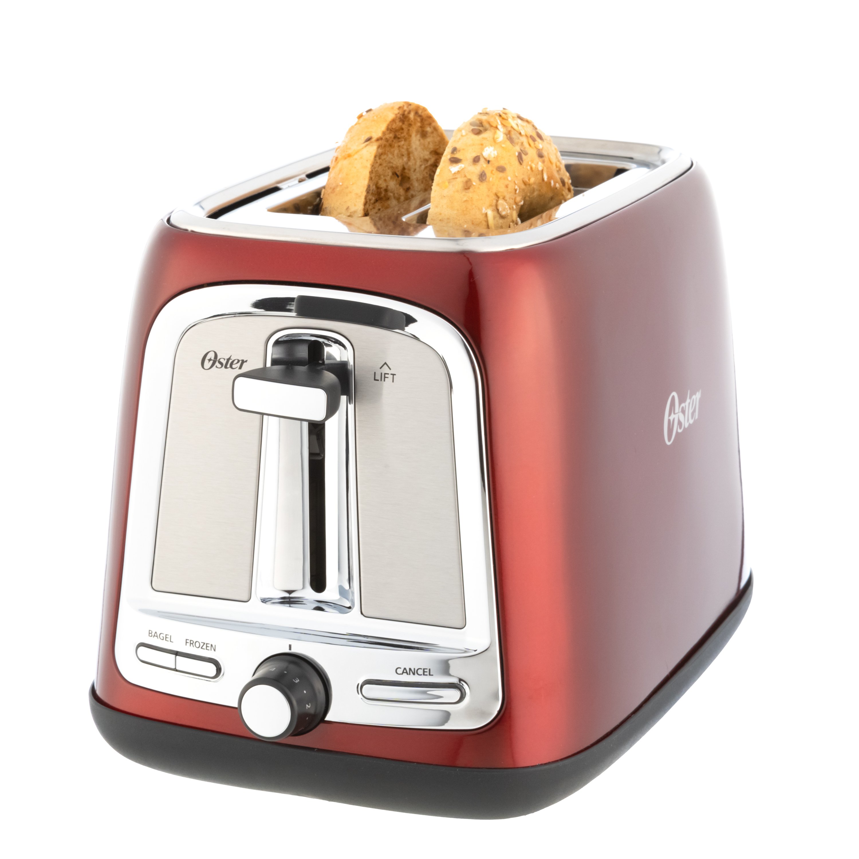 Oster 2-Slice Toaster with Advanced Toast Technology - Candy Apple Red