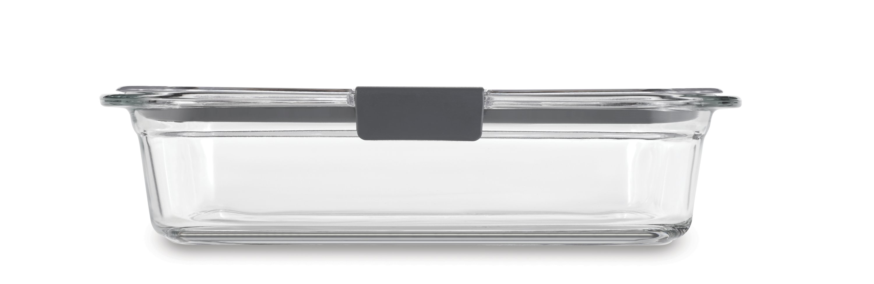 Rectangular Container, Clear with Lid, Frosted