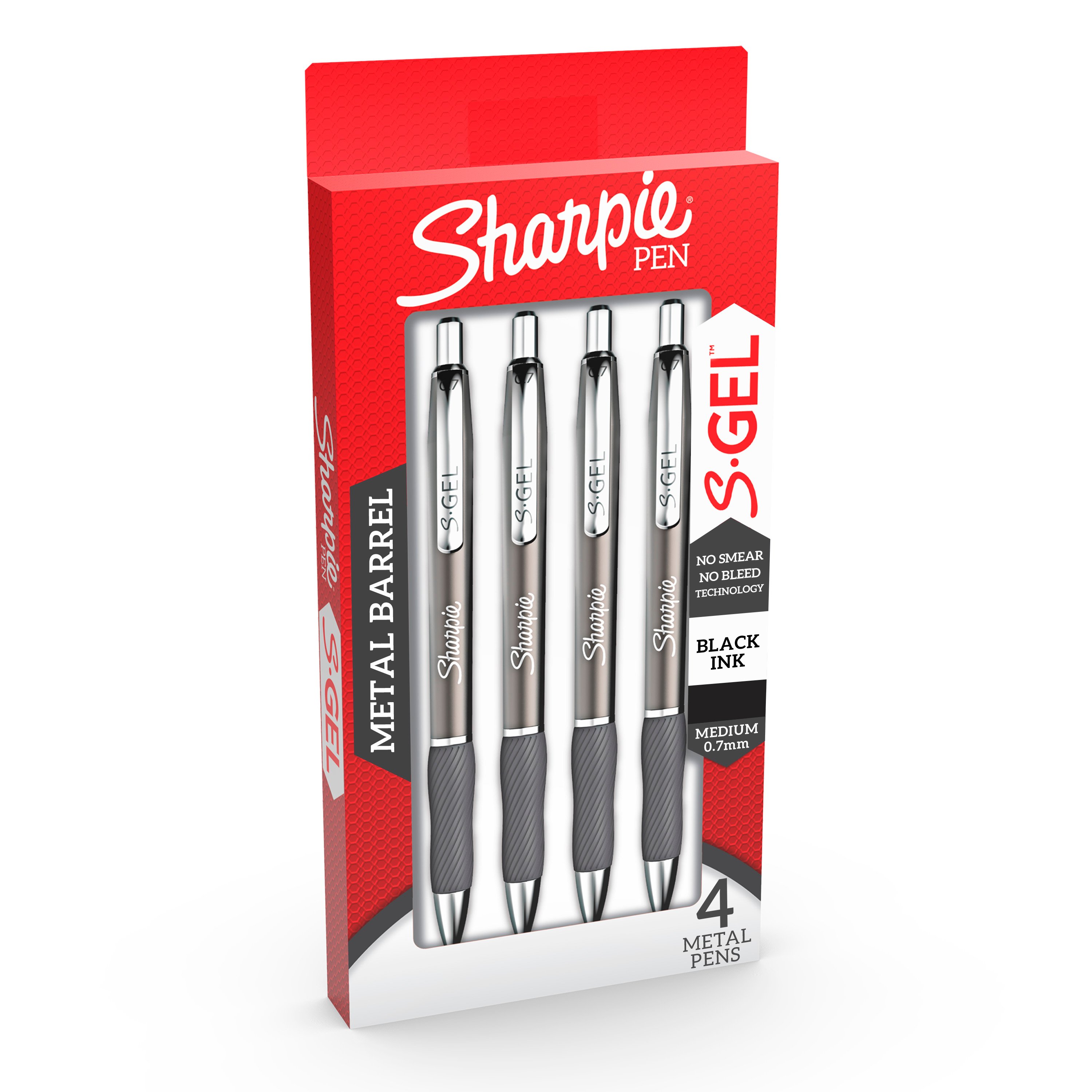 Sharpie® S-Gel Fashion Barrel Gel Pens, Medium Point, 0.7 mm, Assorted  Barrel, Assorted Ink, Pack Of 12 Pens