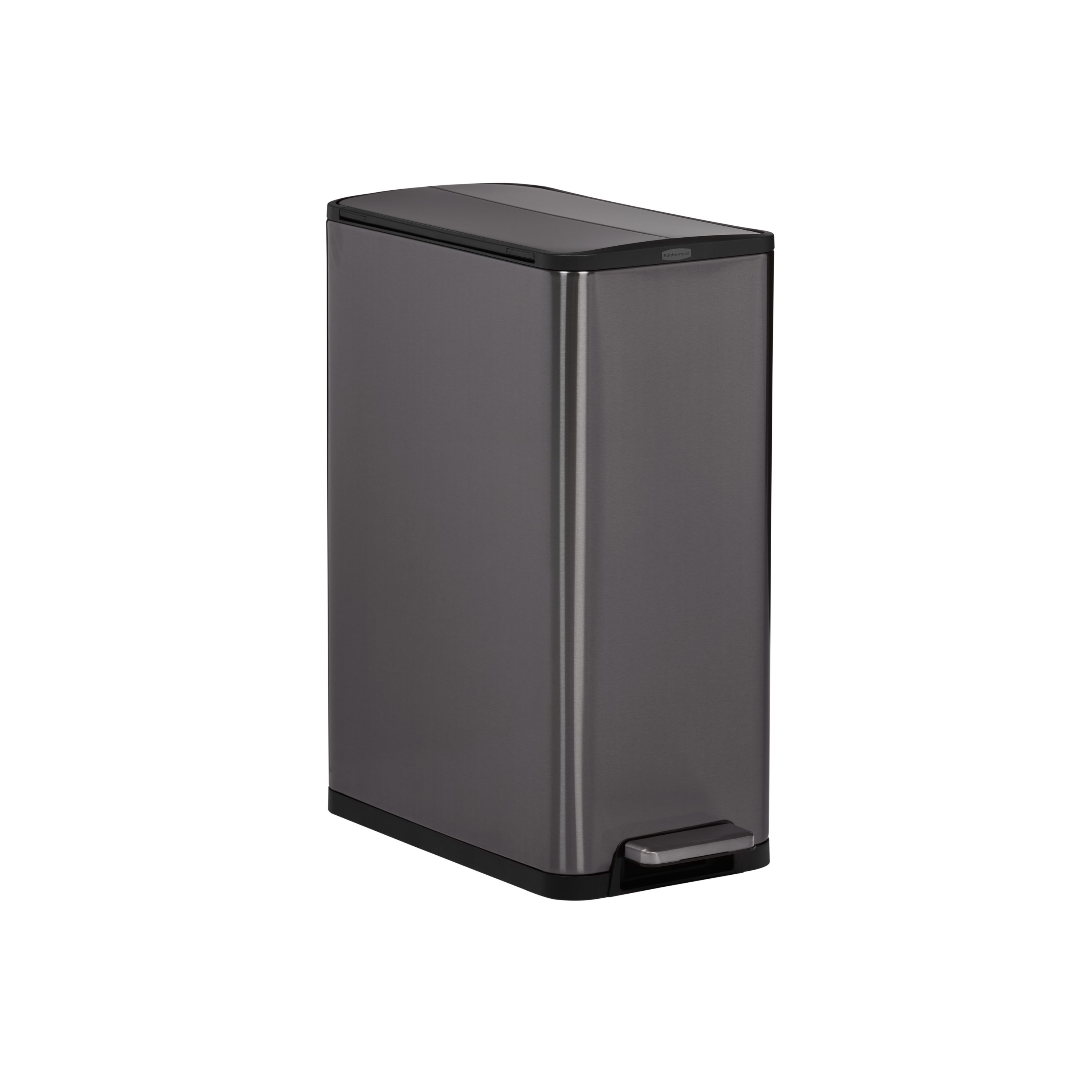 Rubbermaid 13 Gallon Step-On Trash Can in Black