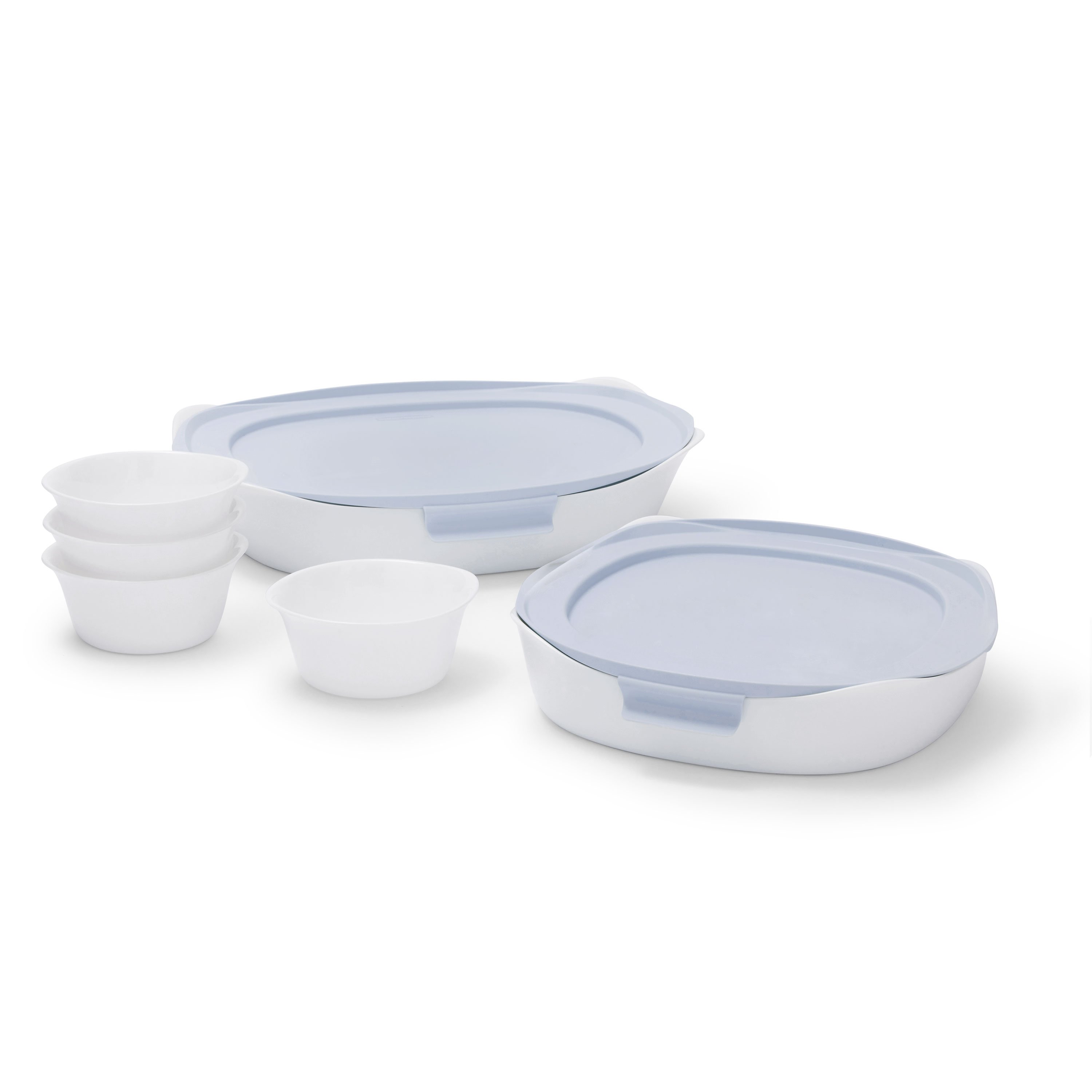 Rubbermaid Duralite Glass Bakeware Set, 6-Piece Assortment