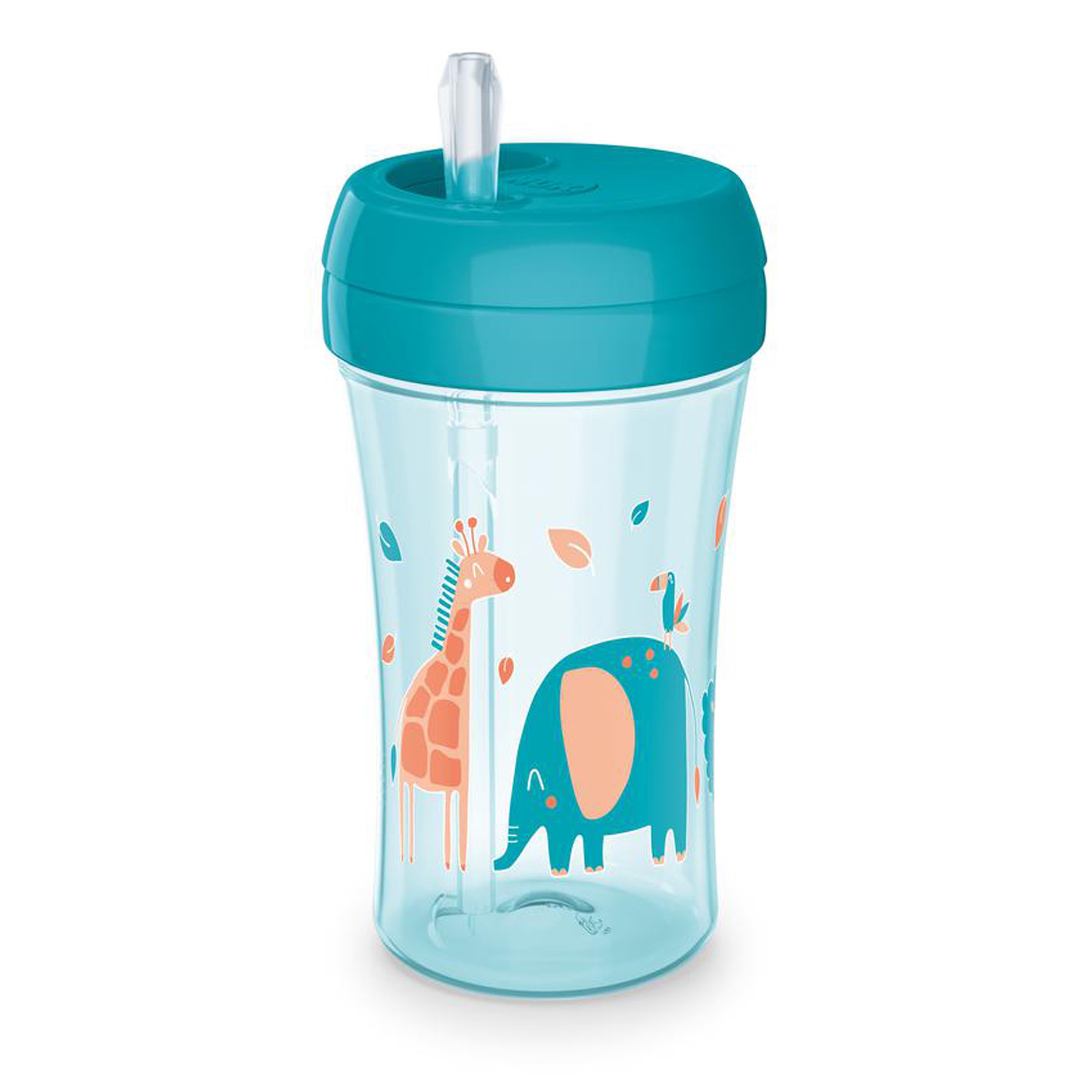 Nuk Learner Straw Cup, 10 oz - Toddler Cup with Soft Straw for Easy Drinking, 8 Months and Up