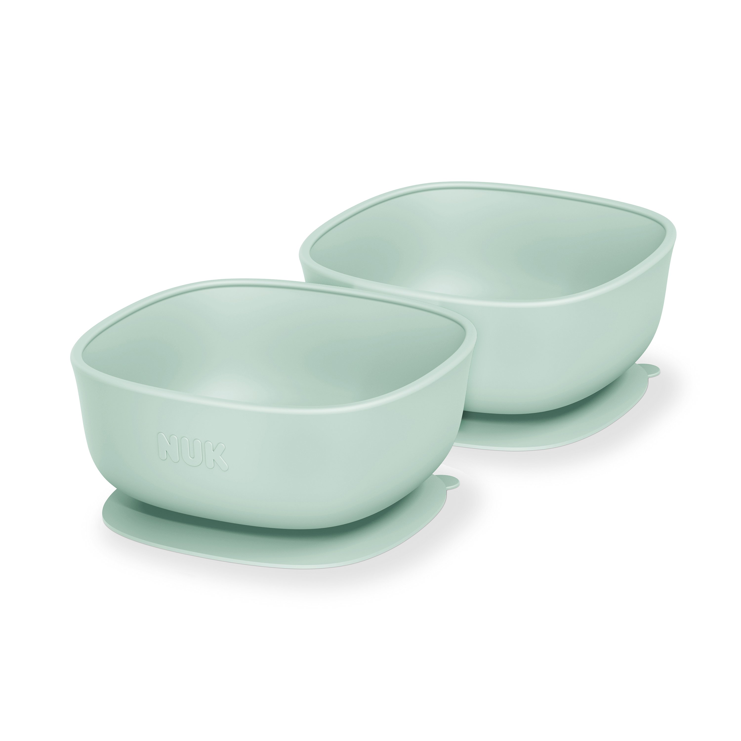 Nuk B.P.A Free Sunction Baby Bowl With Lid - 2 Pack - Assorted Colors