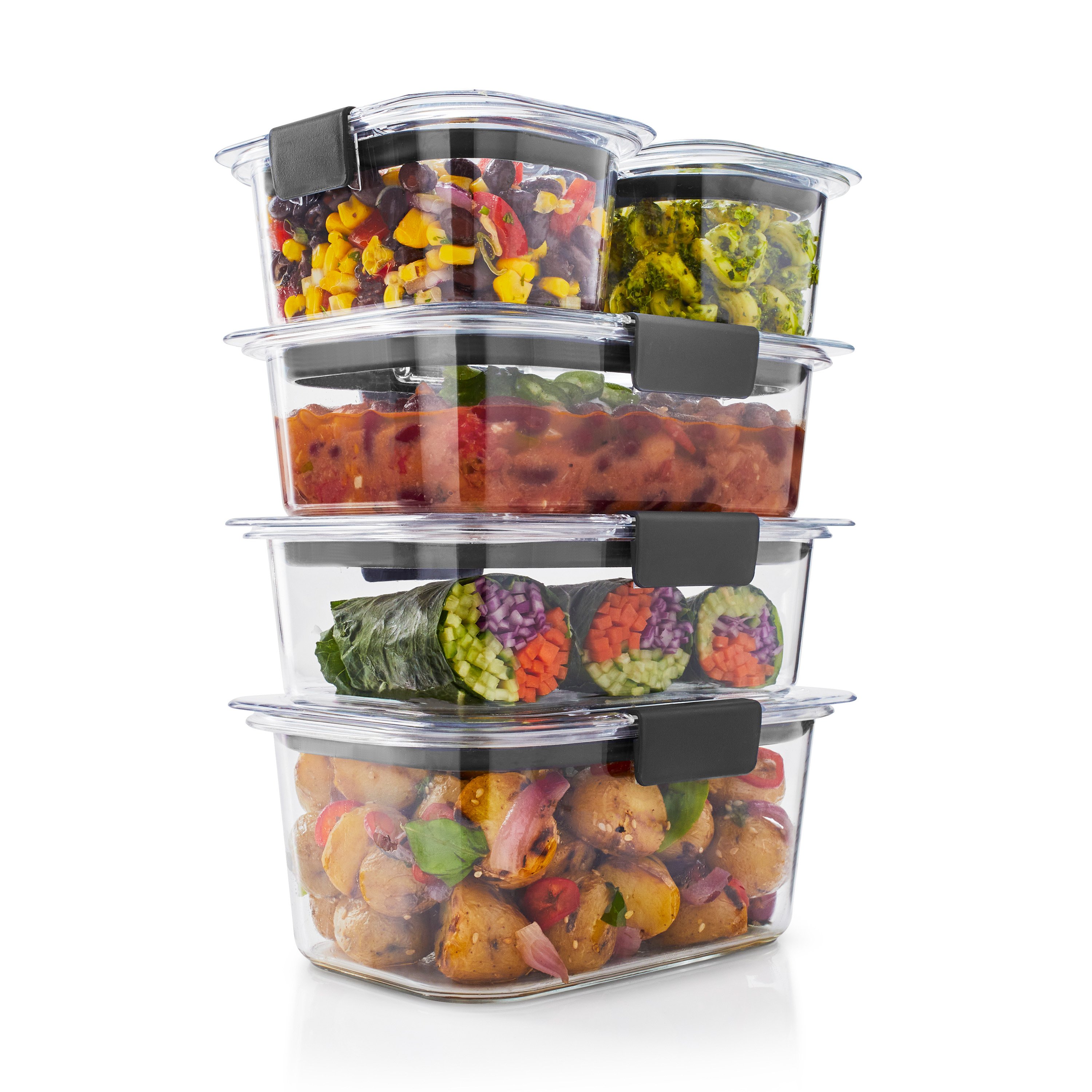 Rubbermaid Brilliance® 10-Piece Set, Leak-Proof and Clear Food Storage  Containers