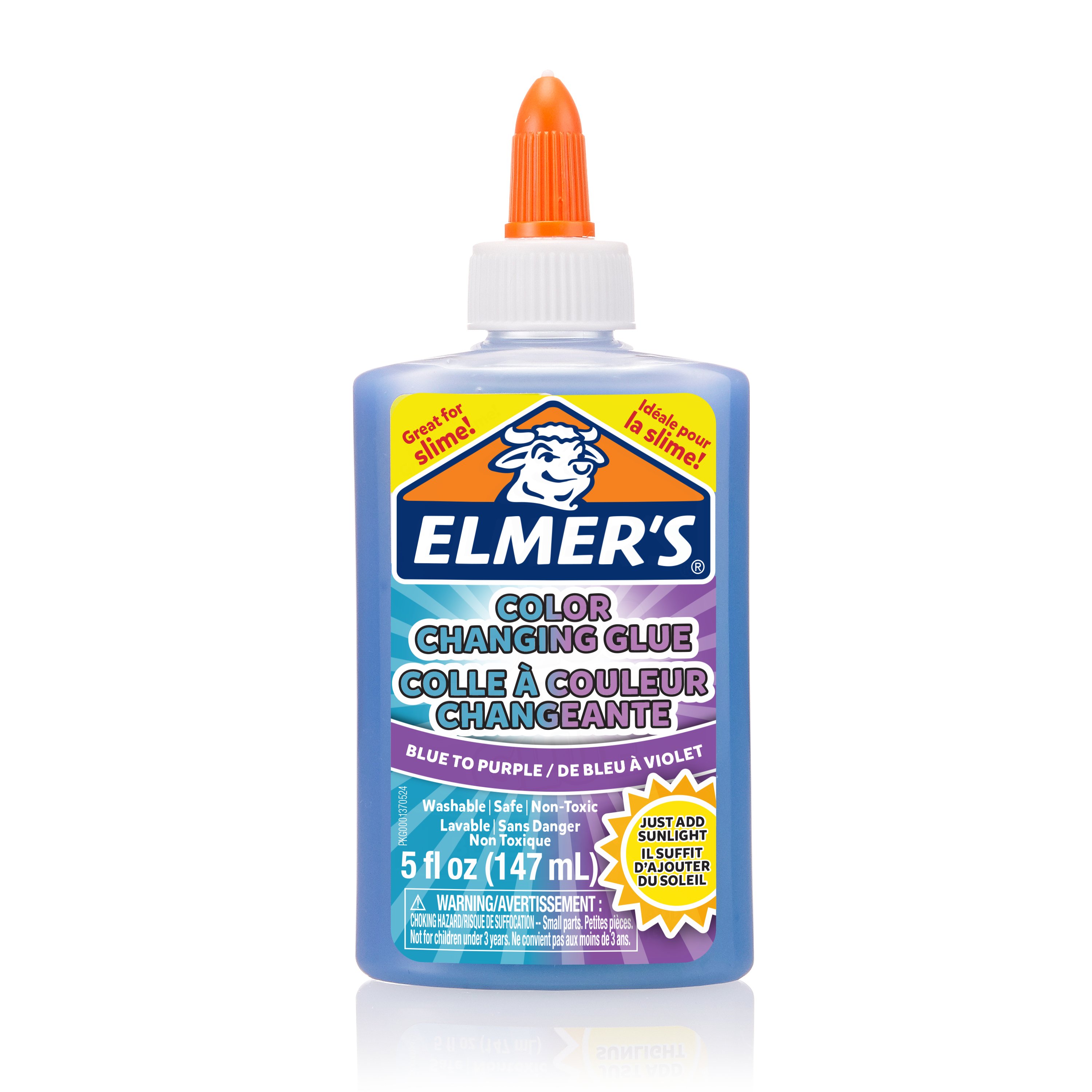 Elmer's GLOW IN THE DARK LIQUID GLUE PINK Washable NonToxic 5 oz QTY 2