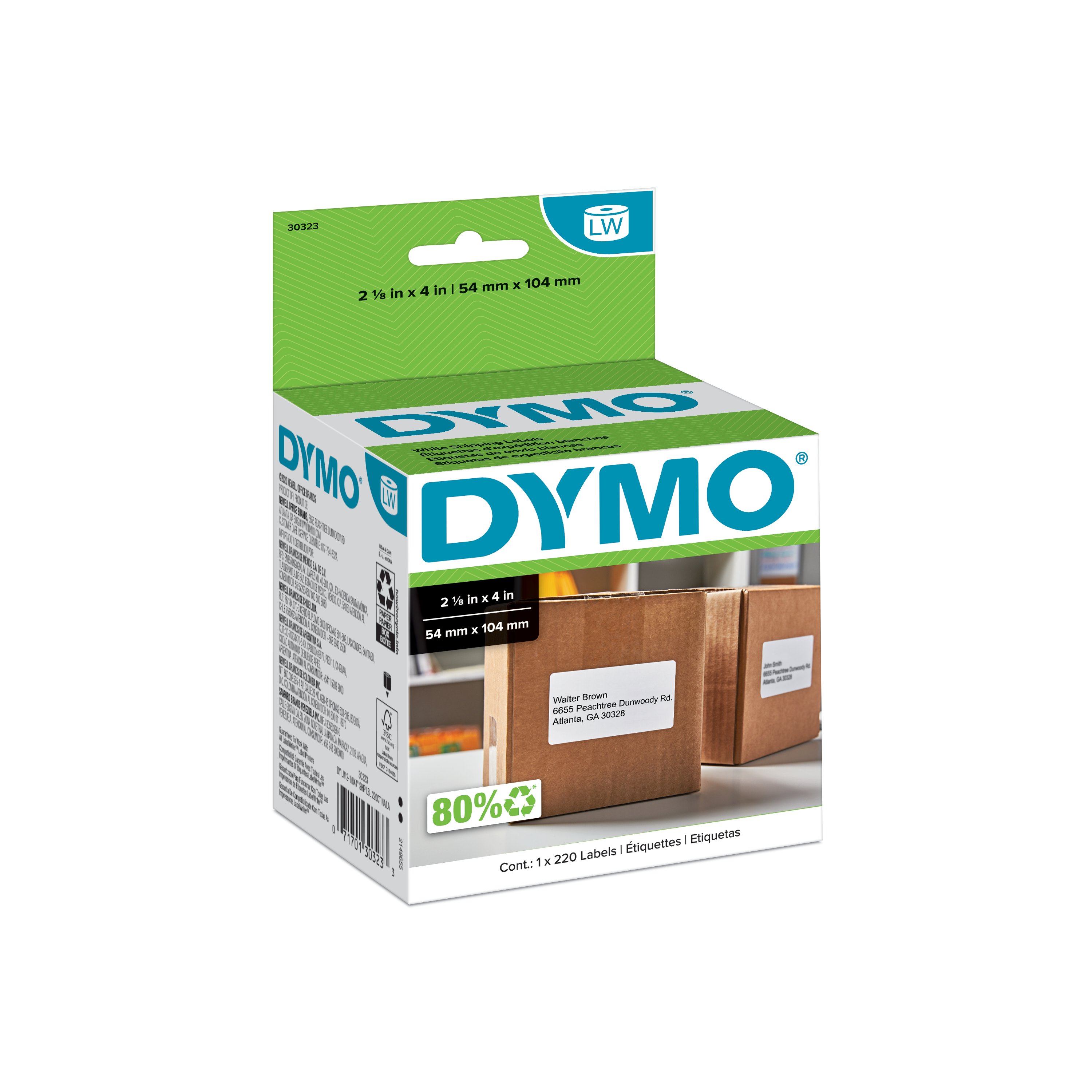 Dymo 30323 Mailing Thermal Labels Compatible w/ Dymo® LabelWriter® 4XL Multipurpose 
