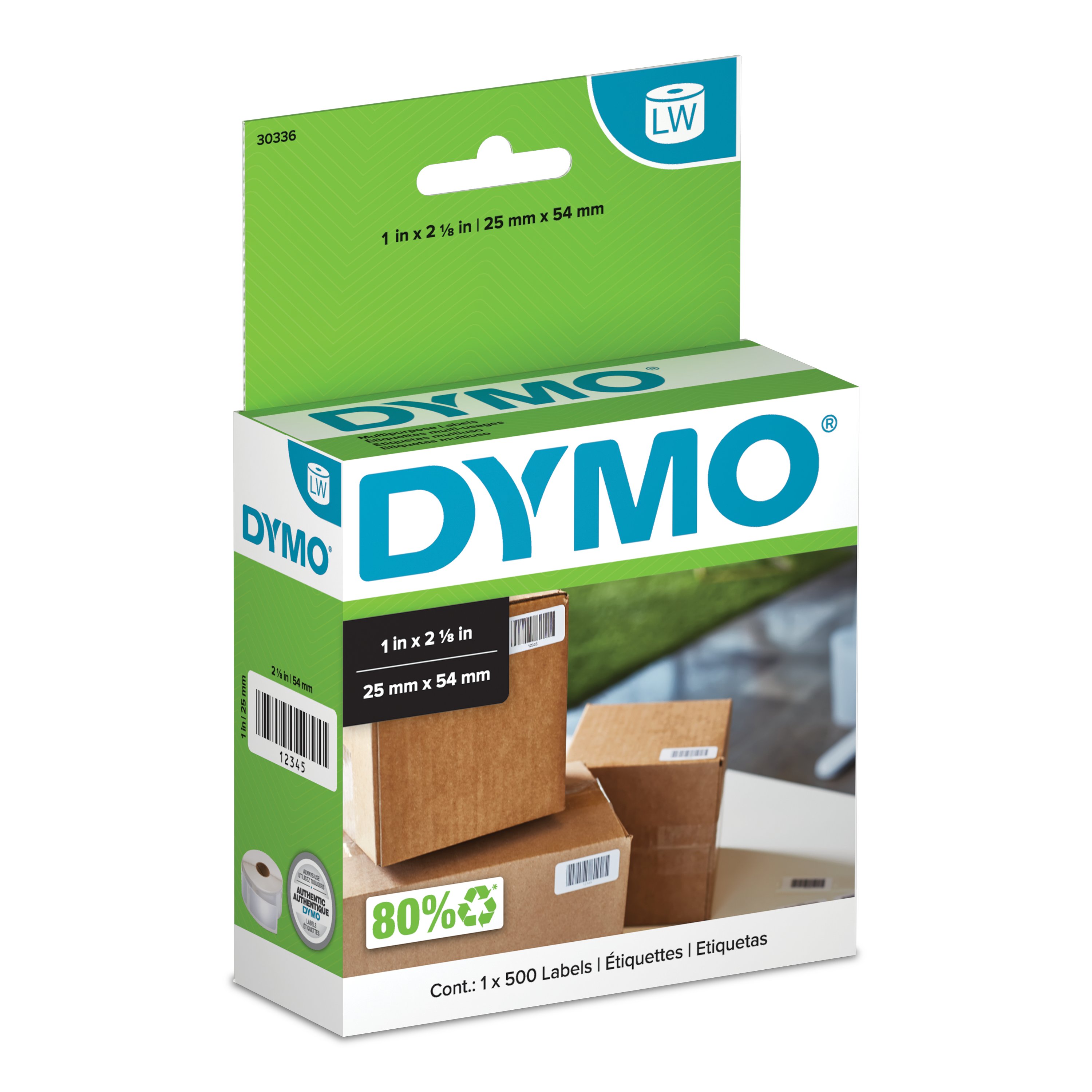 DYMO LabelWriter Multi-Purpose Labels, 1 Roll of 500 | Dymo