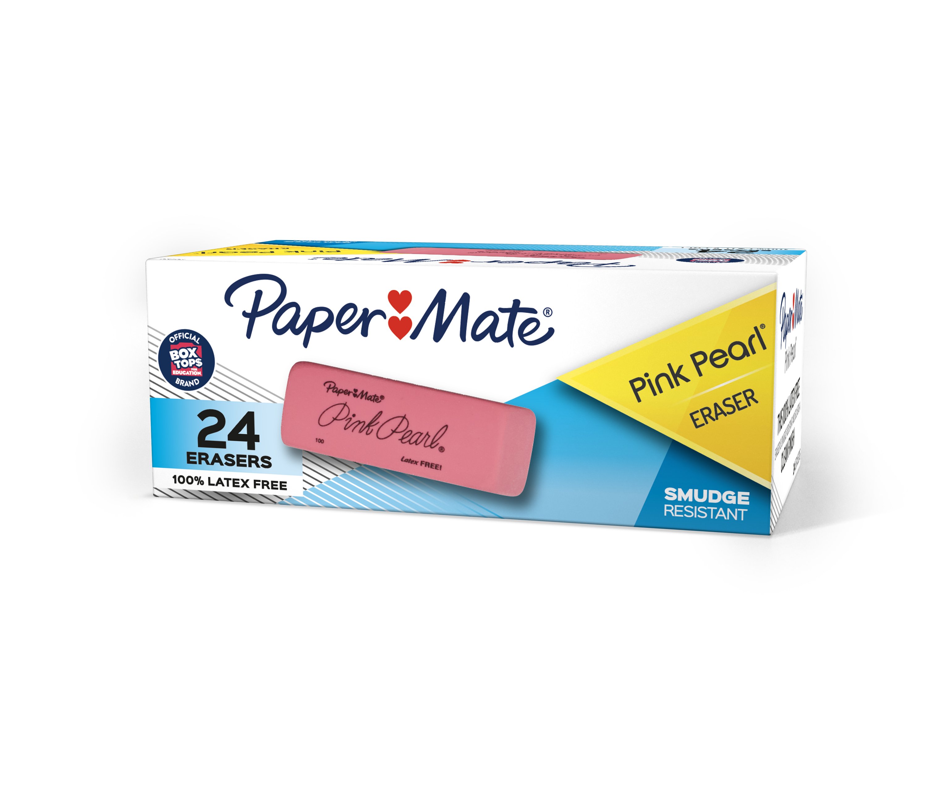 Paper Mate 70502 Pink Pearl Eraser Medium 10/Pack 