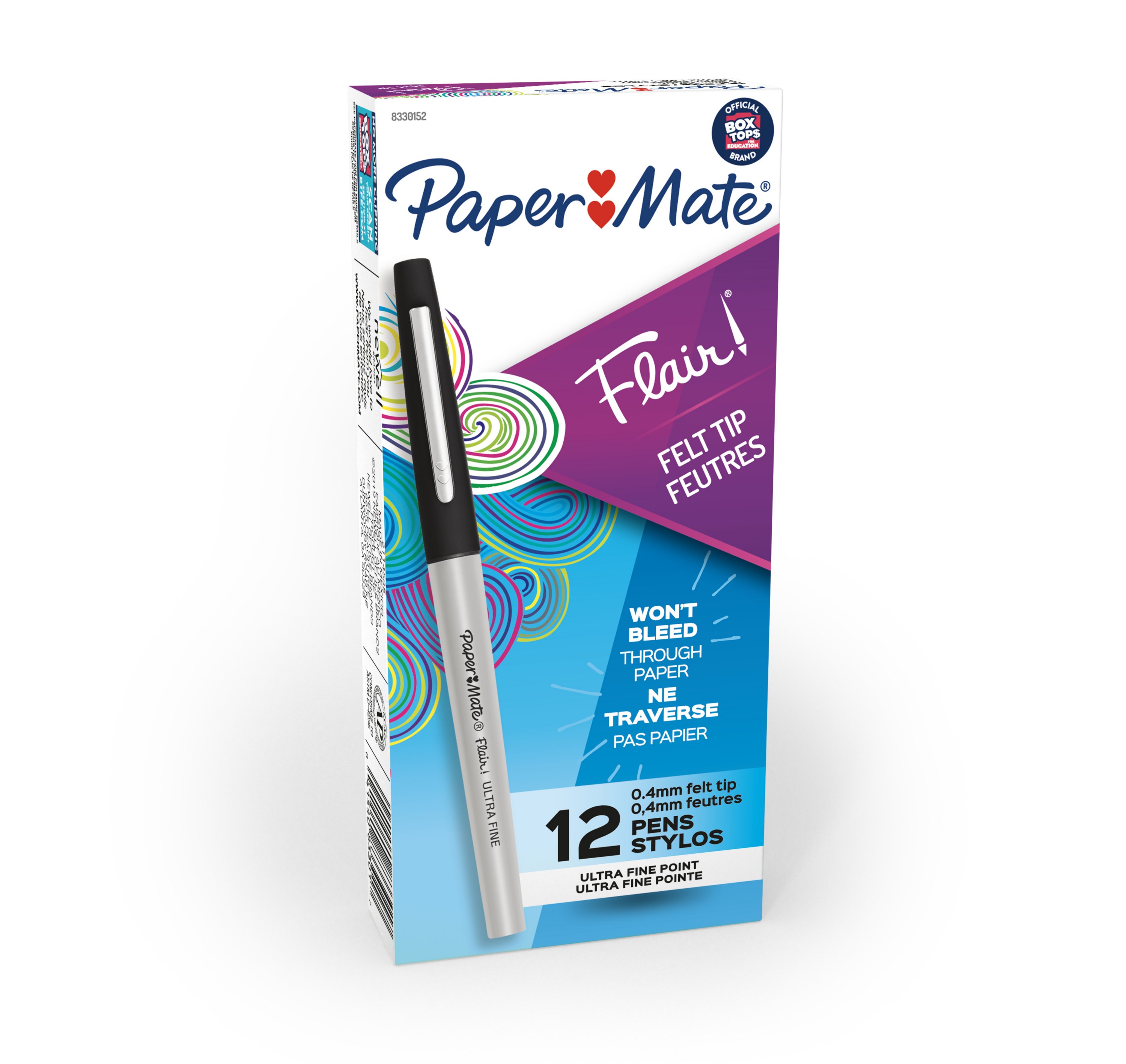 Paper Mate Flair Felt Tip Pens, Ultra Fine Point (0.4mm)