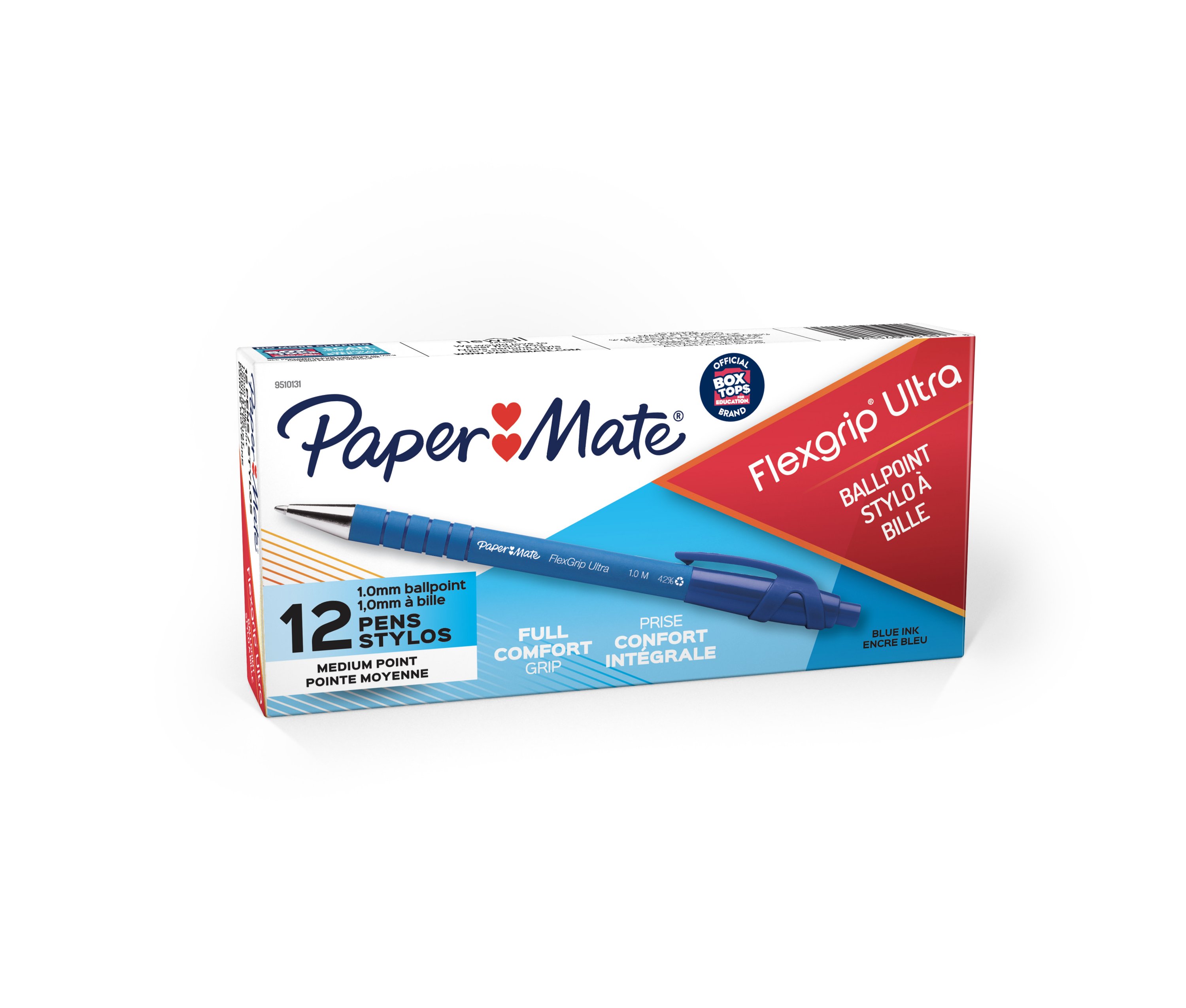 Blue PaperMate FlexGrip Ultra RT Retractable Ballpoint Pens 1.0mm 5 pack 
