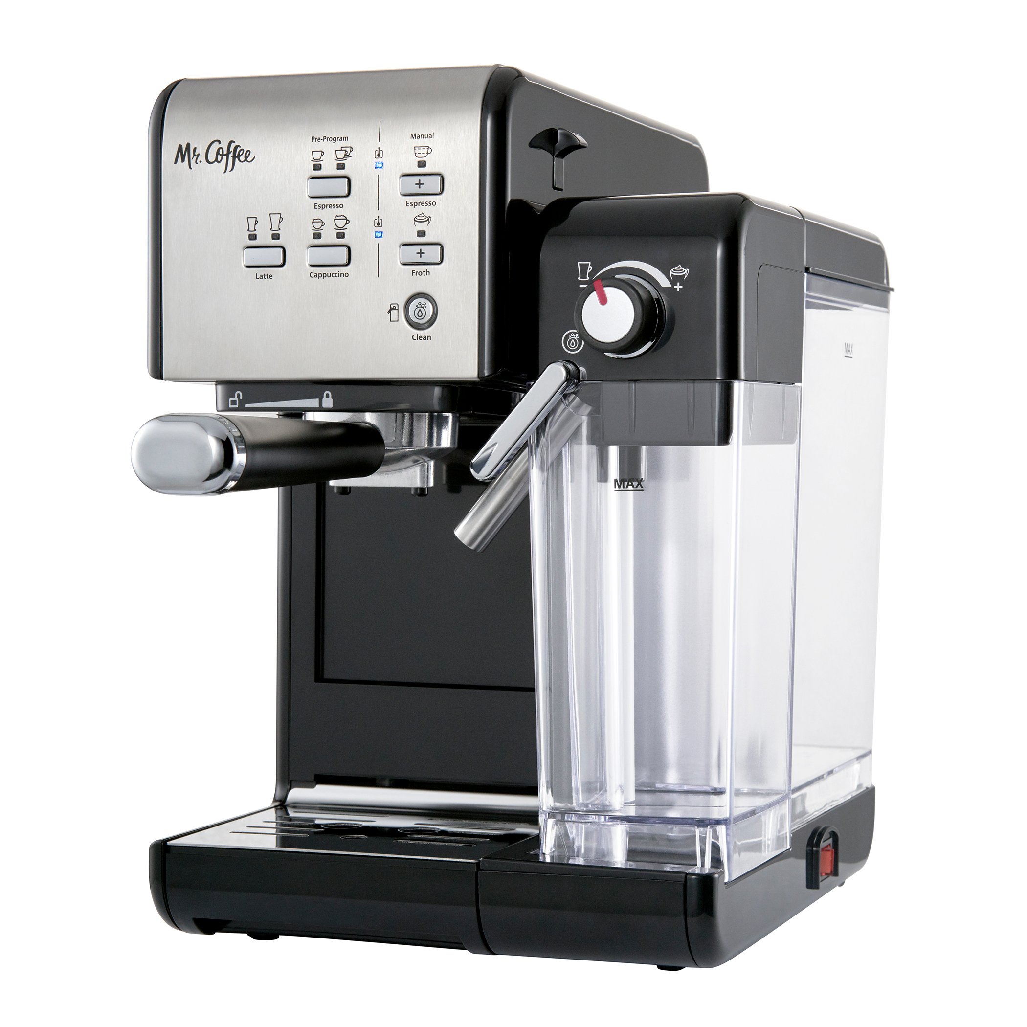 Mr. Coffee Steam Espresso and Cappuccino Maker - Black