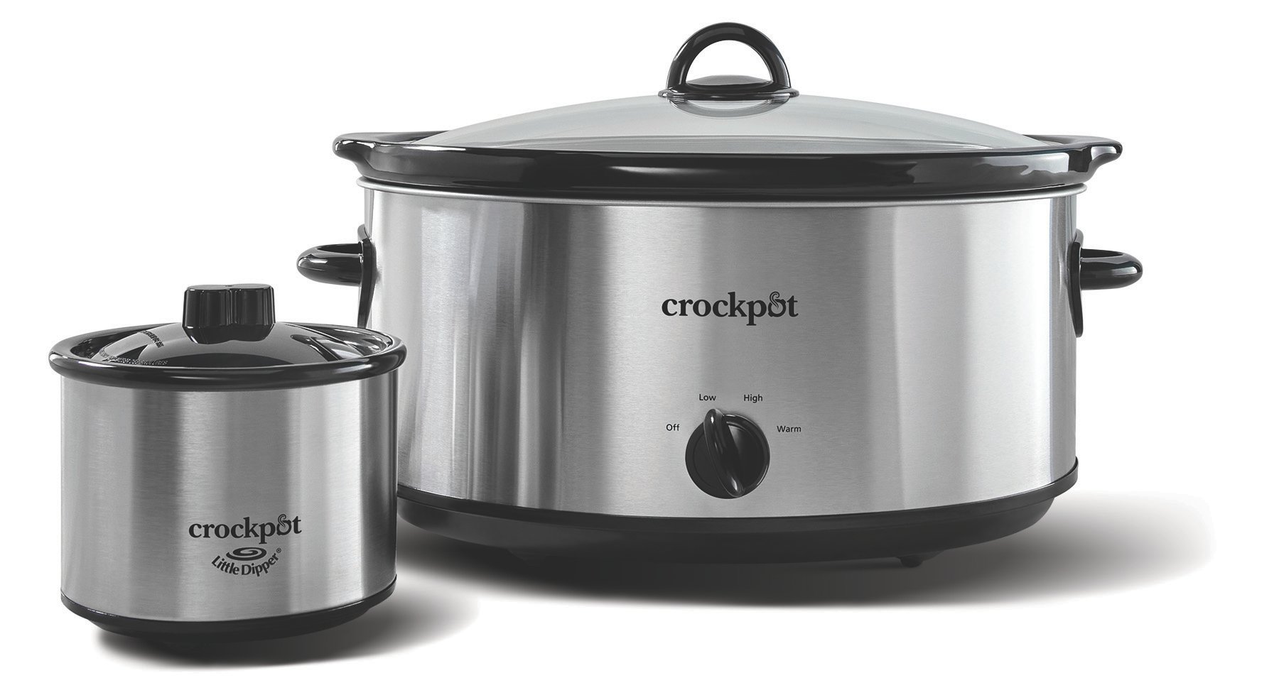 Crockpot™ 8-Quart Slow Manual, Stainless Steel with Little Dipper® Food Warmer