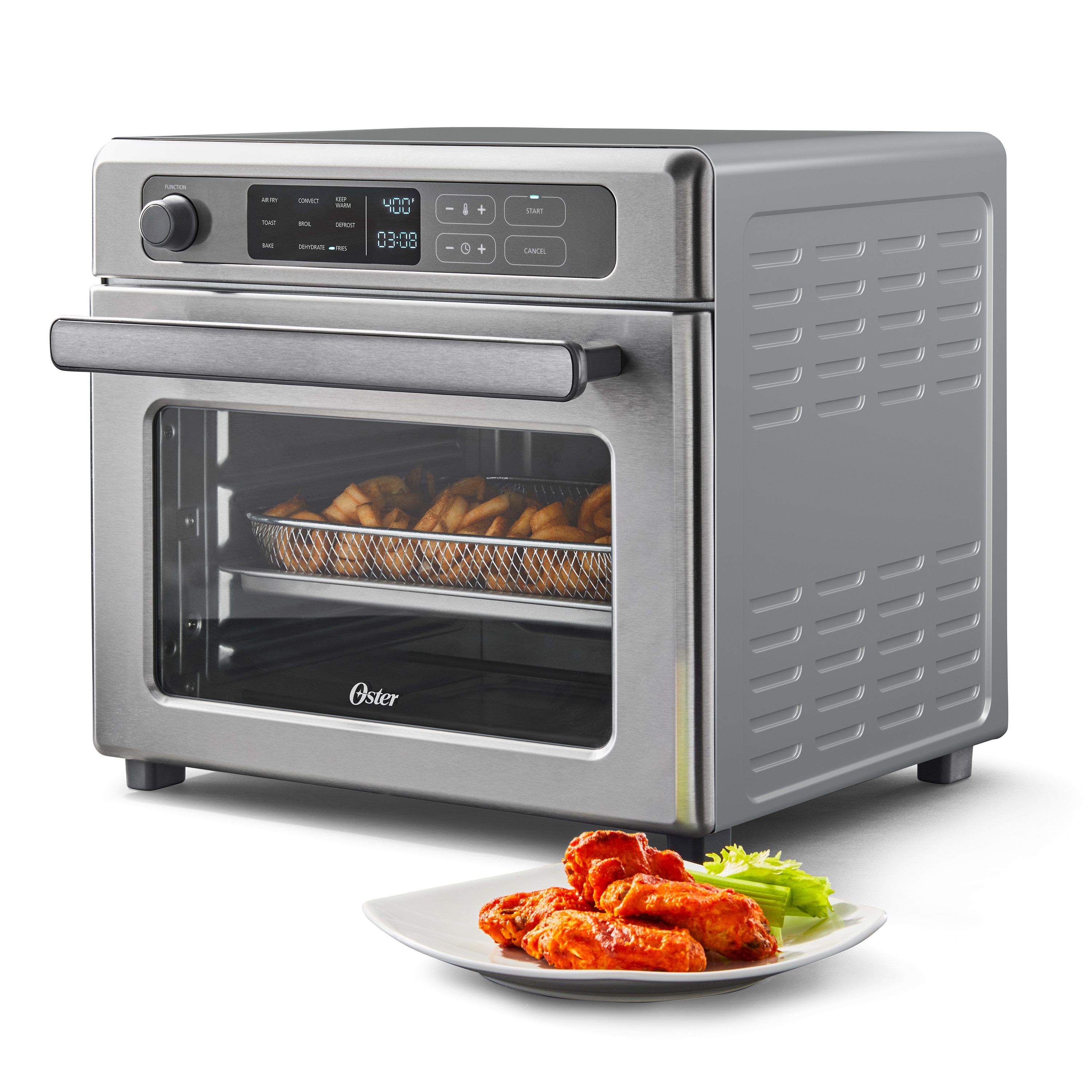 Zell 10In1 Convection Oven, 24Qt Air Fryer Combo, Countertop Air