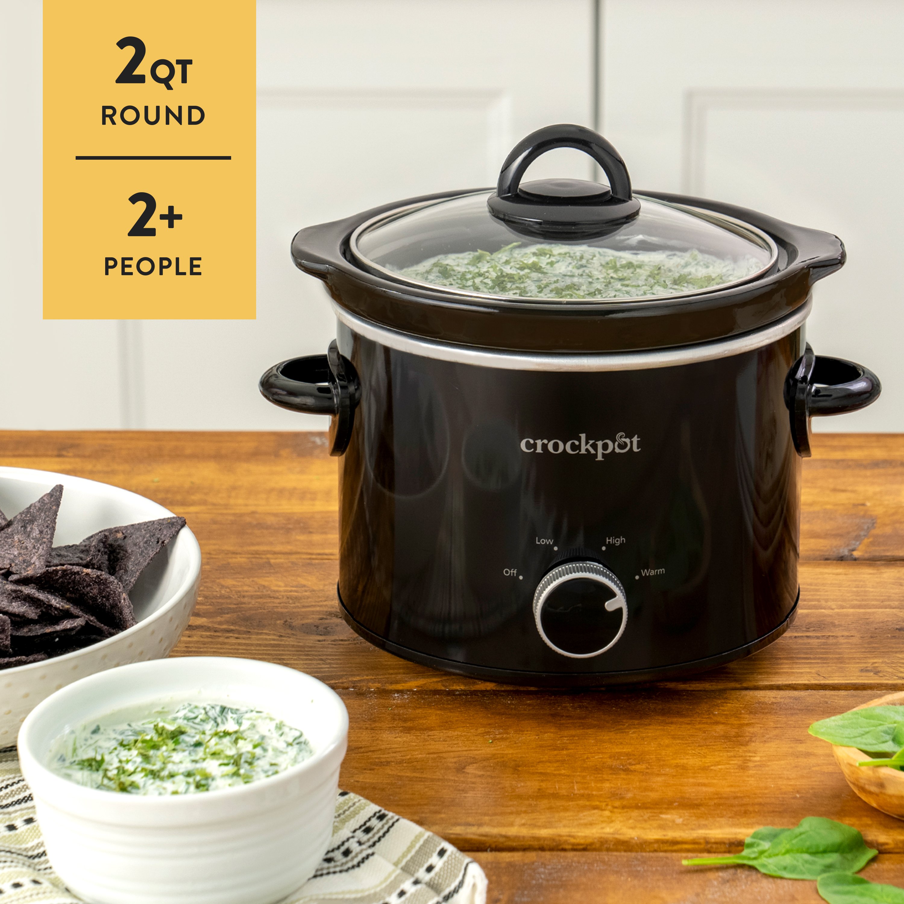 Crock-Pot® 2-Quart Classic Slow Cooker, Small Slow Cooker, Black 