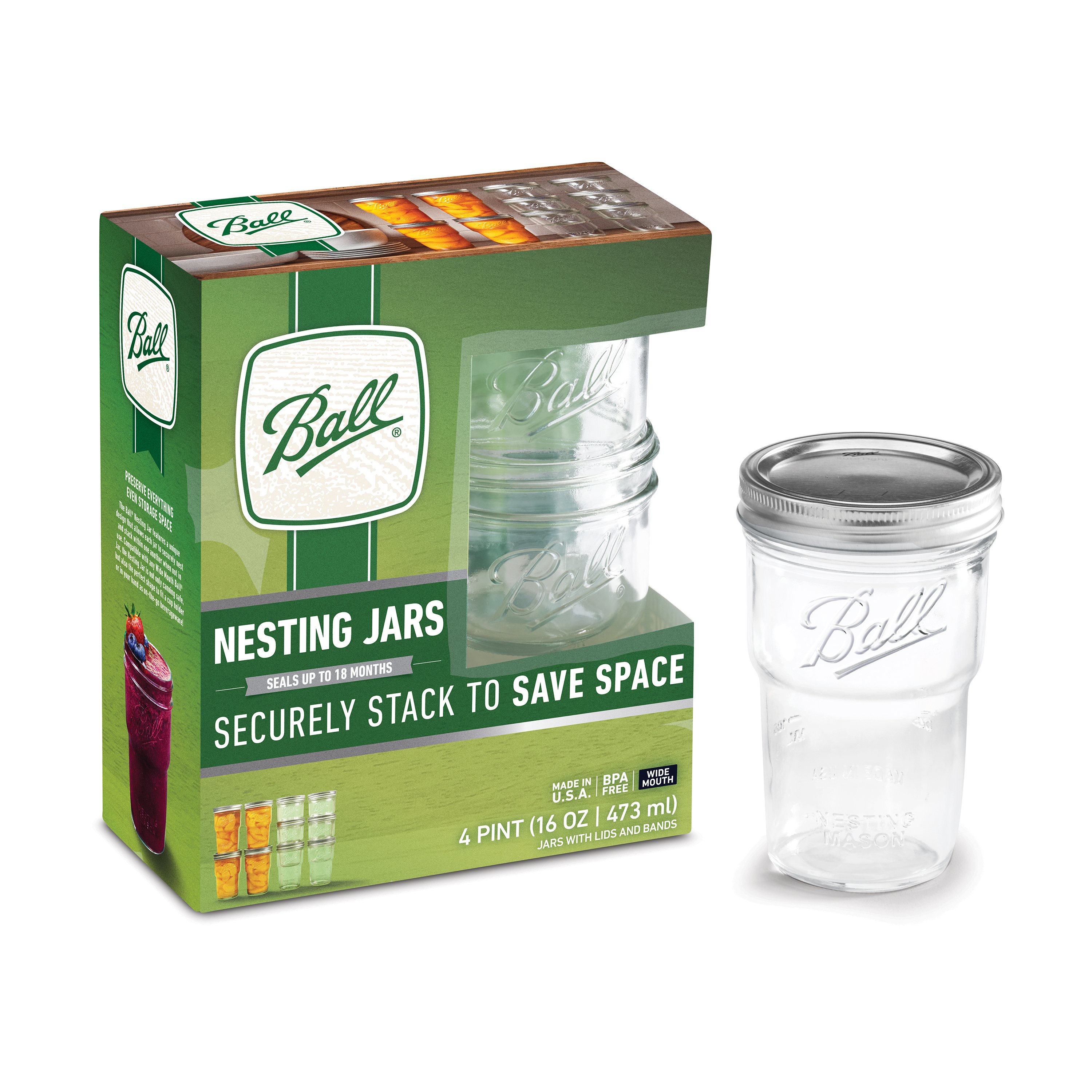 Ball 16 oz Wide Mouth Mason Jars