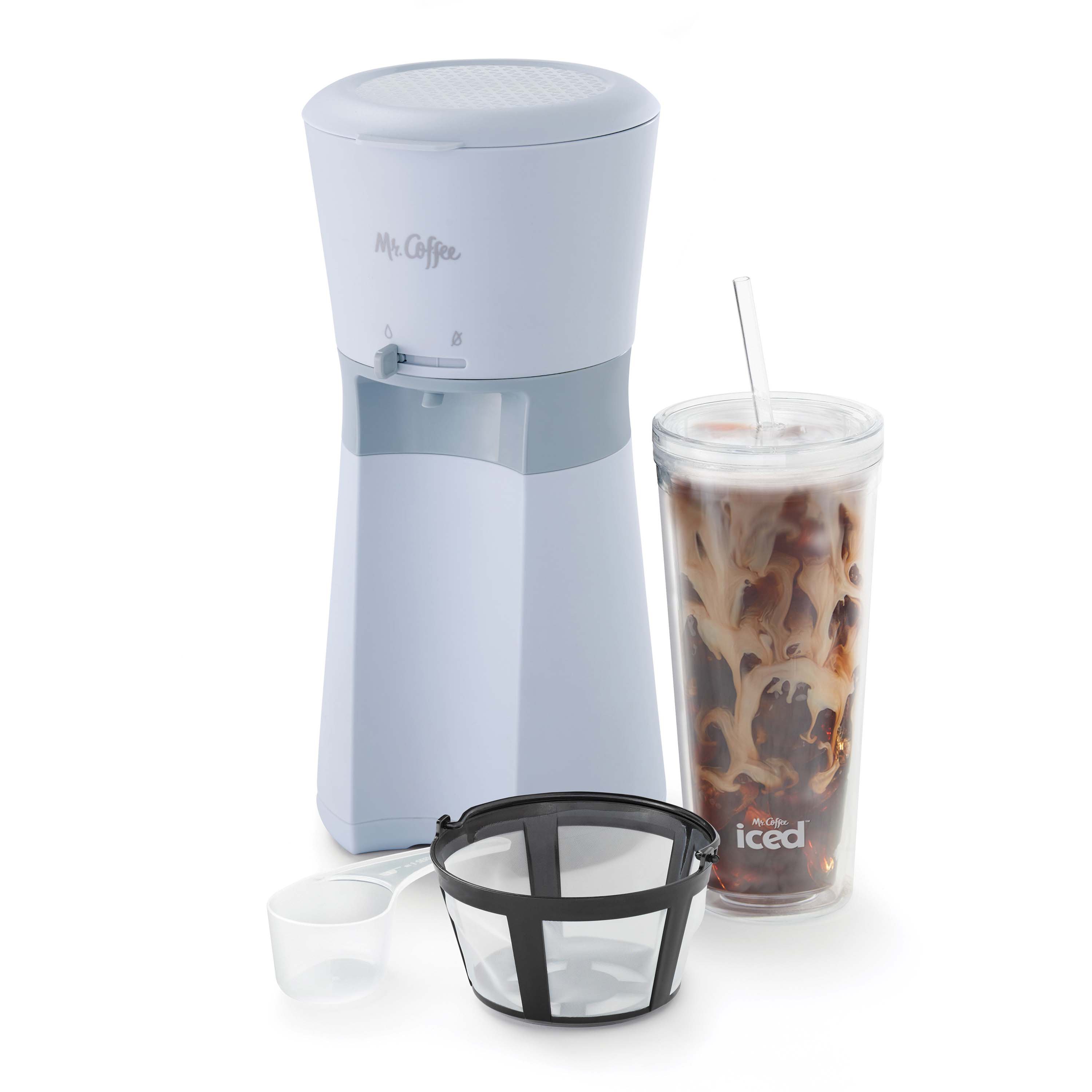 Mr. Coffee Iced Hot Single-Serve Coffee Maker with Reusable Tumbler and  Nylon